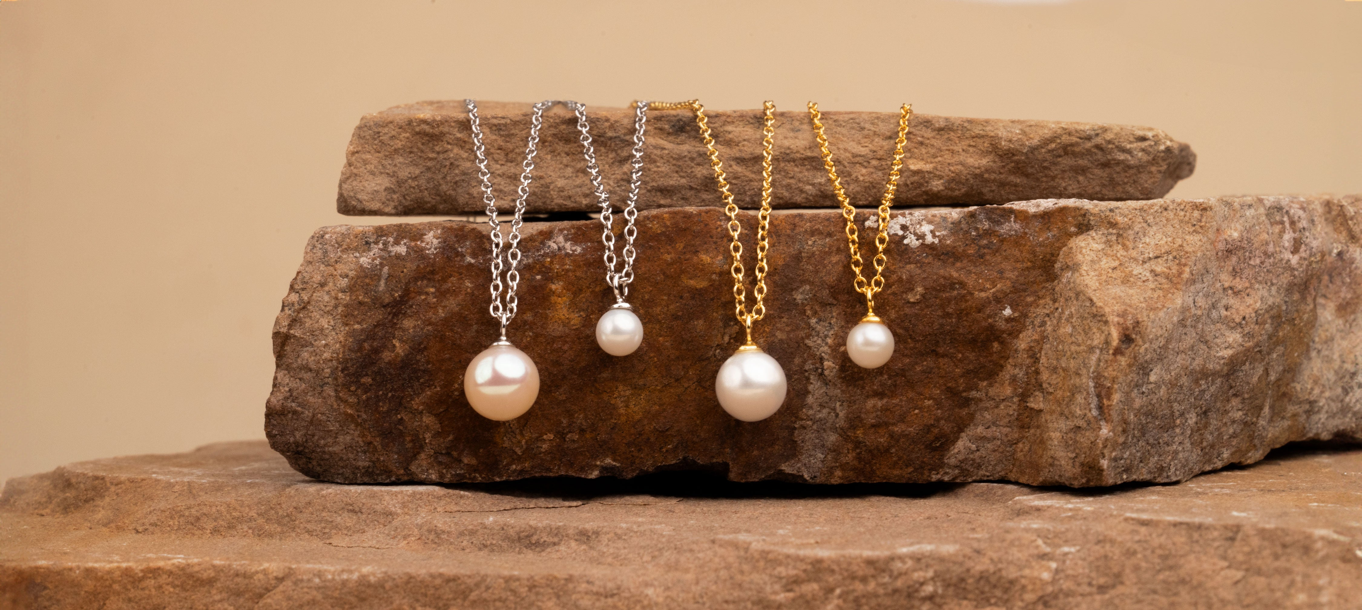 Colgantes de perlas cultivadas naturales reales genuinas