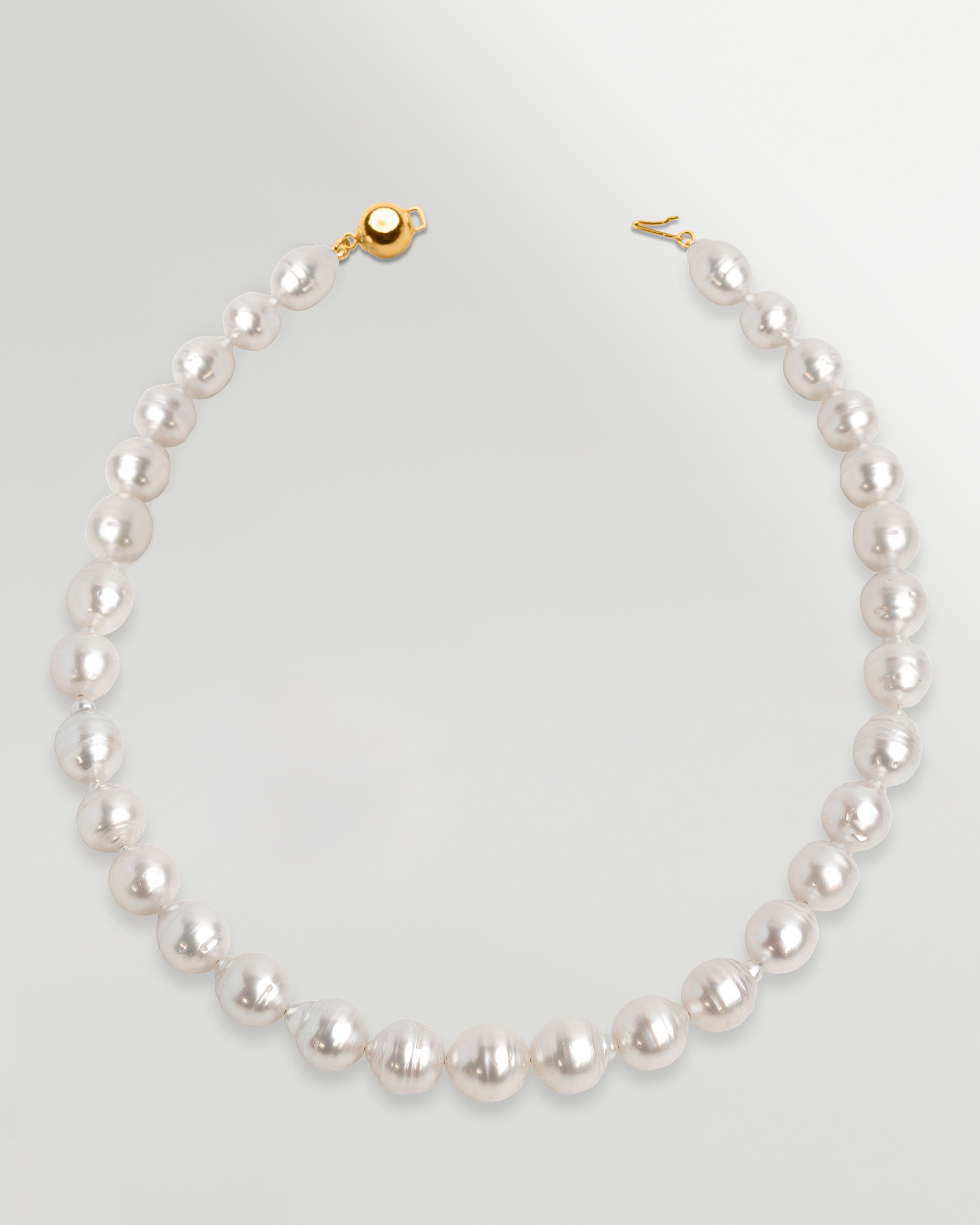 Collar de perlas cultivadas Australianas Barrocas Anilladas de 10 - 13 mm Secret & You
