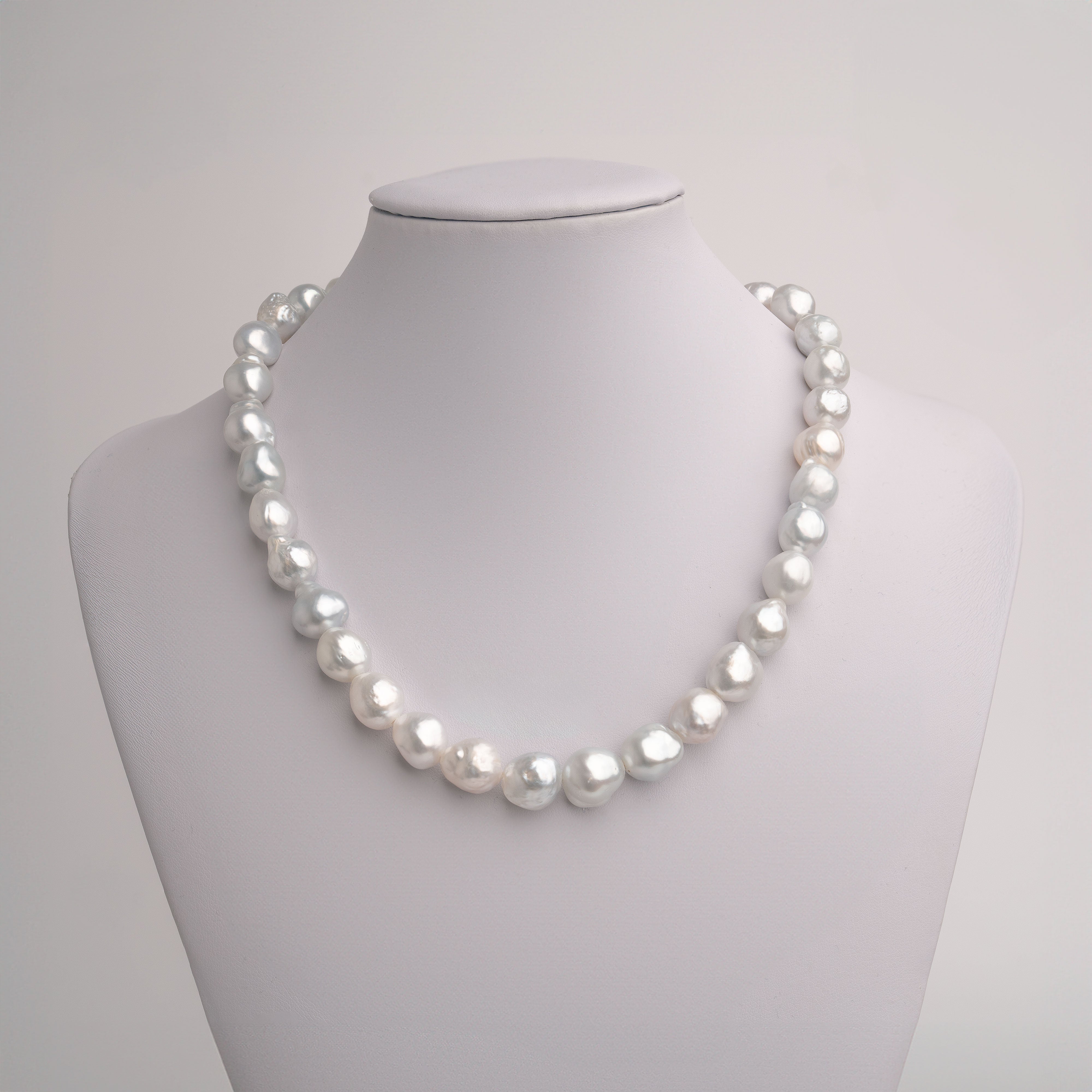 Collar de perlas australianas cultivadas naturales del mar del sur barrocas Secret & You
