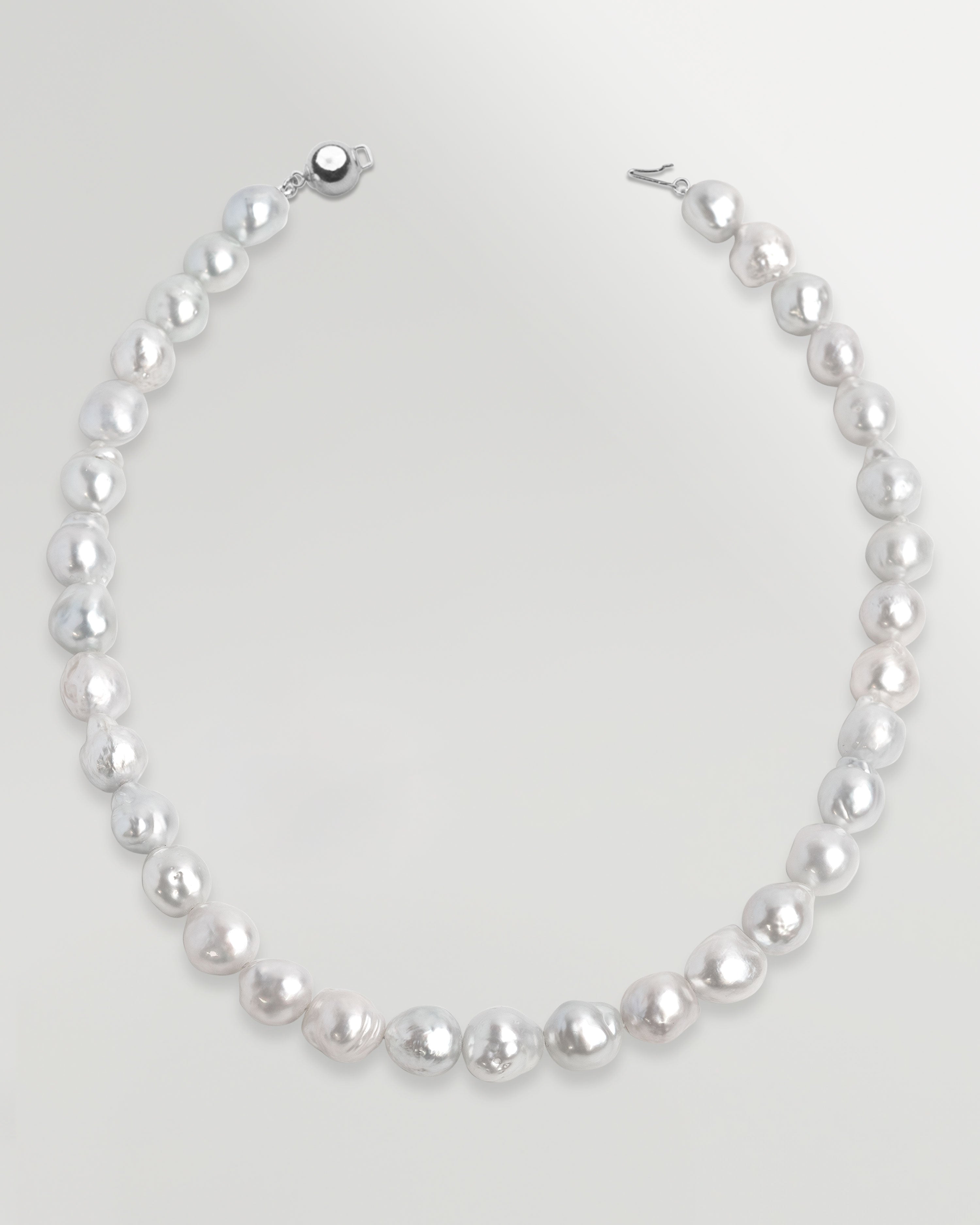Collar de perlas australianas cultivadas naturales del mar del sur barrocas Secret & You
