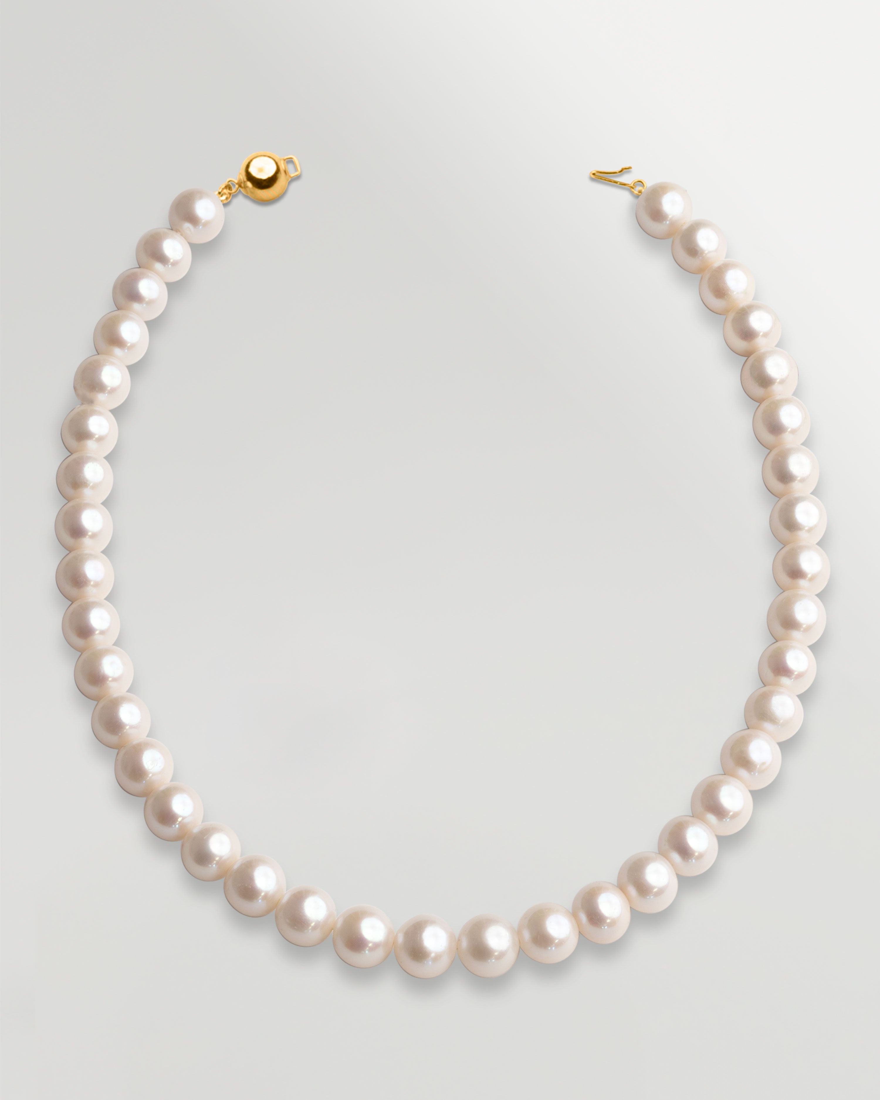 Collar de Perlas Cultivadas de Agua Dulce Edison Semi - Redondas 11-12