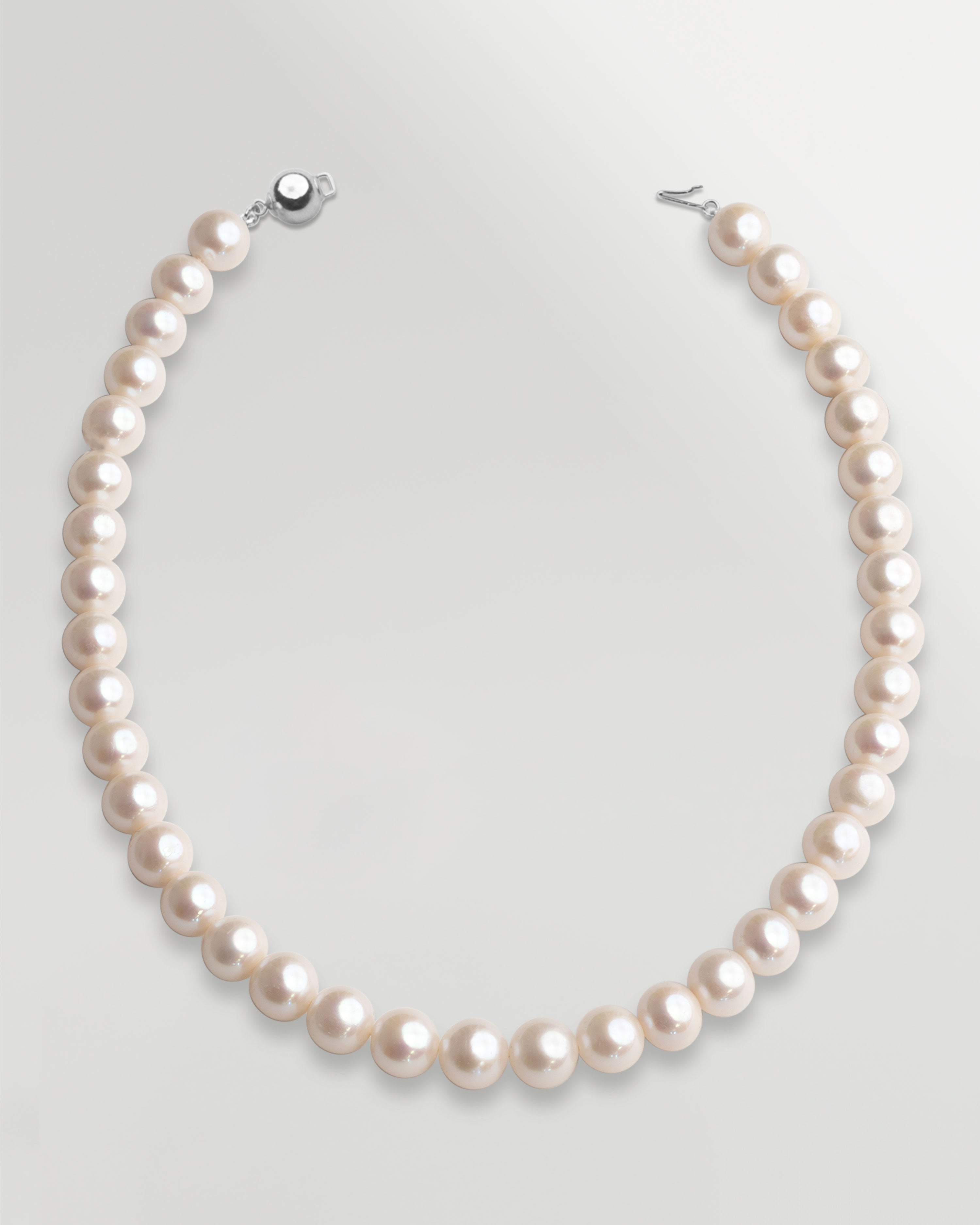 Collar de Perlas Cultivadas de Agua Dulce Edison Semi - Redondas 11-12