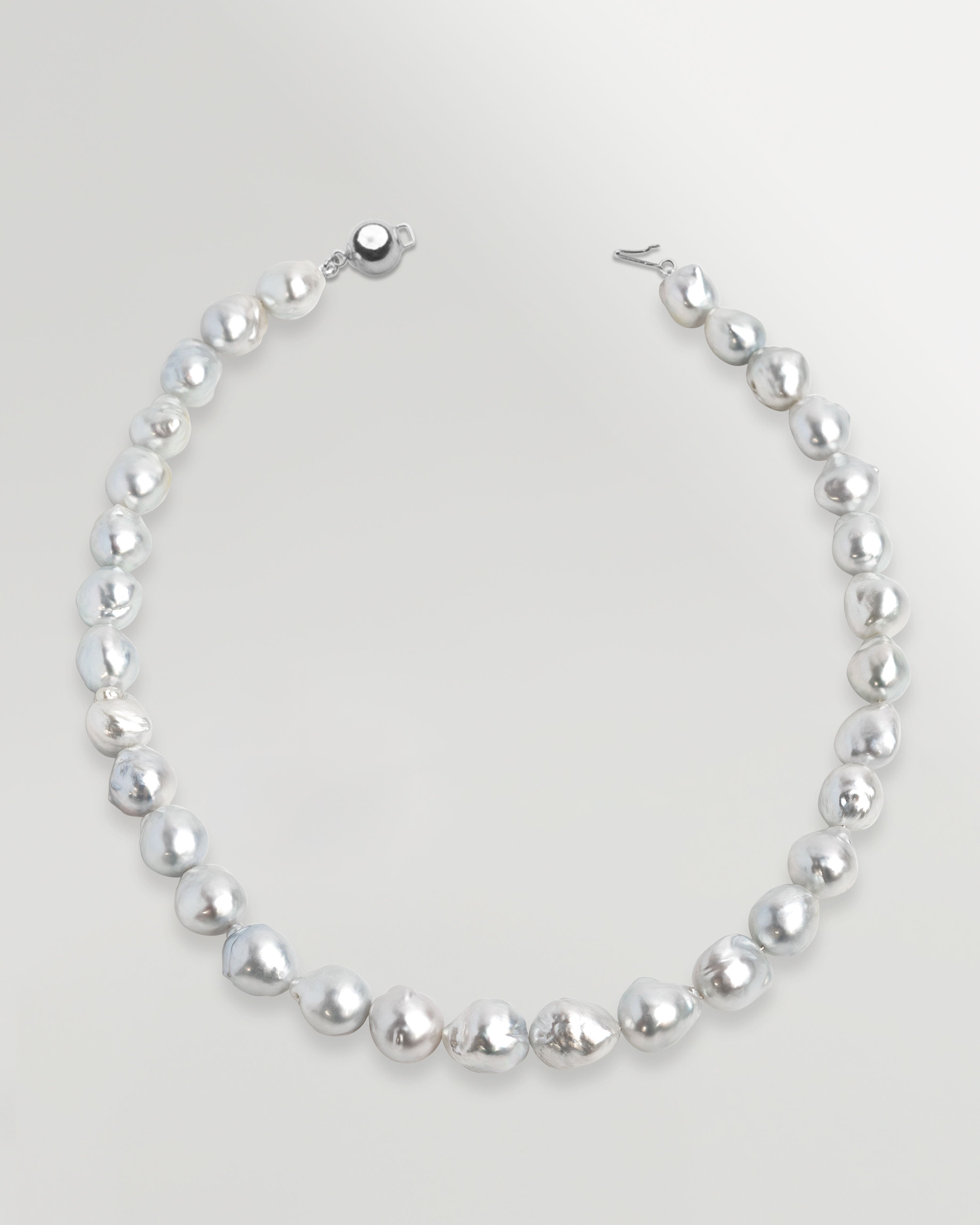 Collar de perlas australianas cultivadas naturales del mar del sur barrocas Secret & You