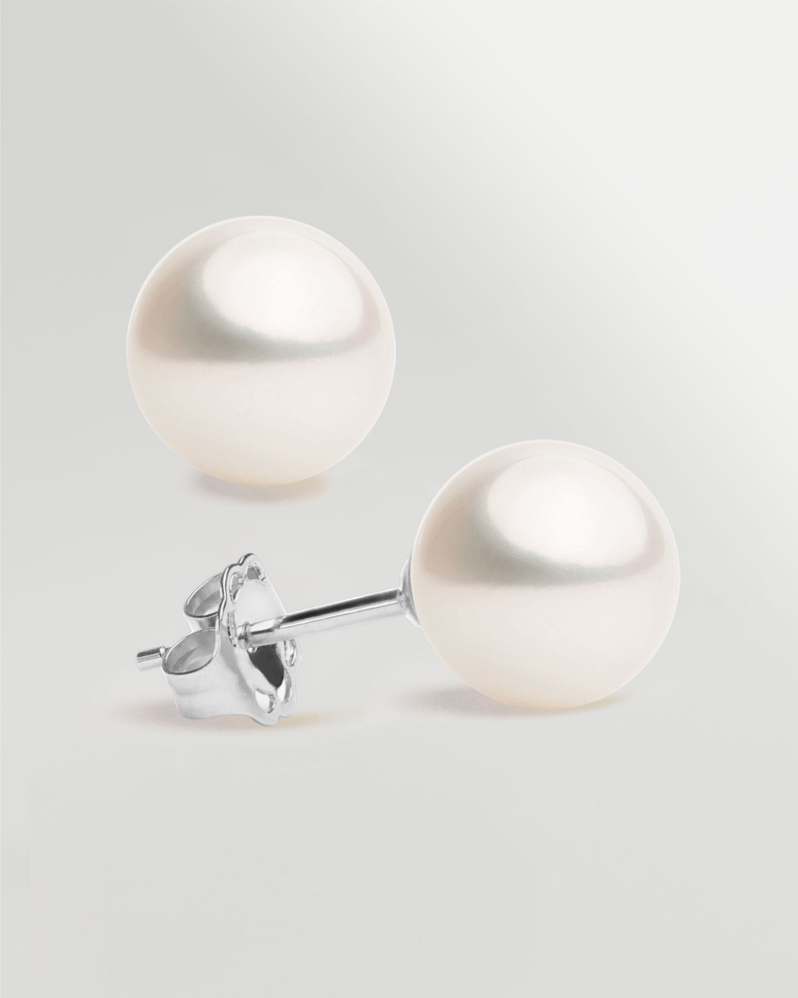 Pendientes de Perlas Cultivadas Australianas AAA en Oro de 18 k | 9,5-10 mm