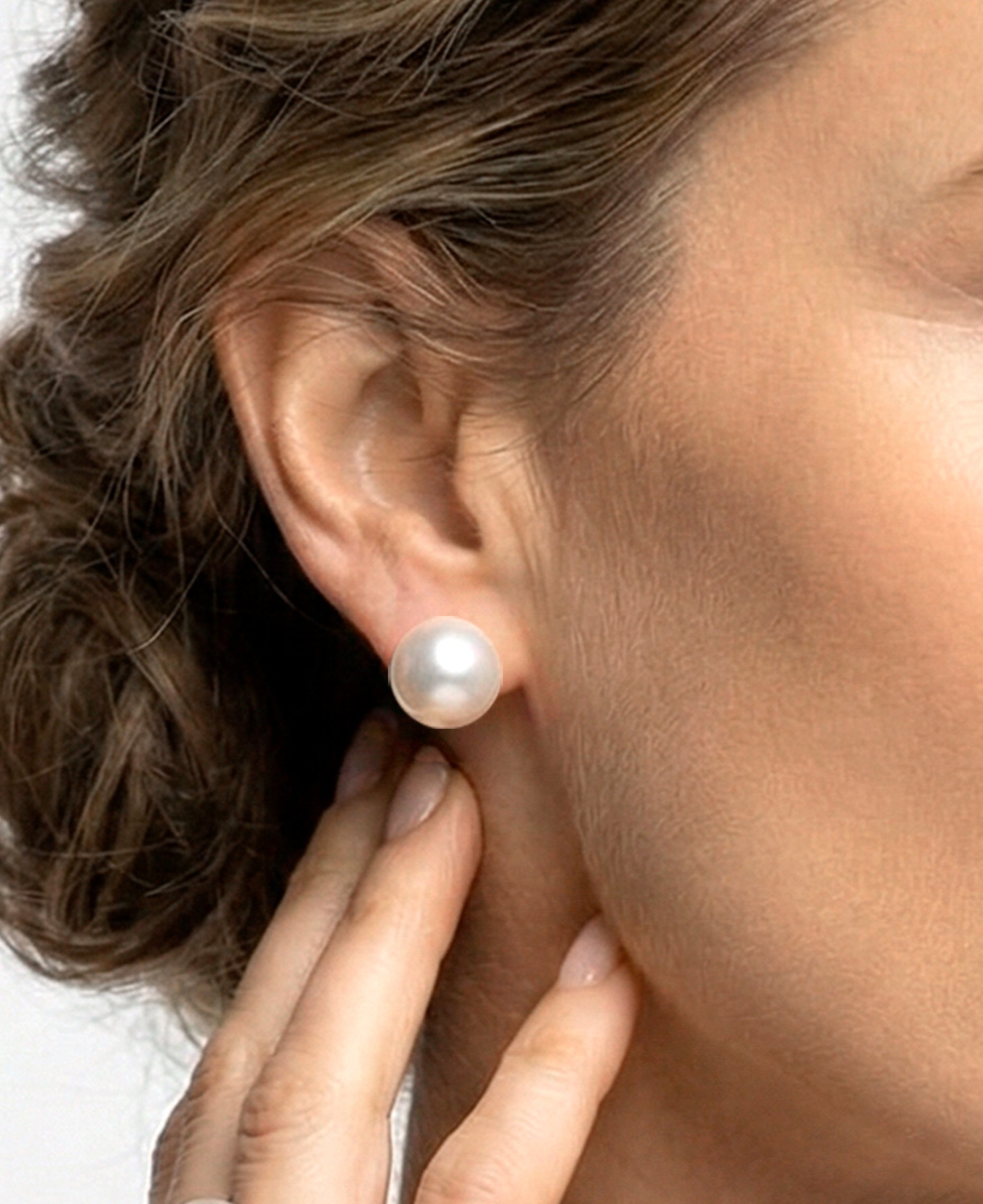 Pendientes de Perlas Cultivadas Australianas AAA en Oro de 18 k