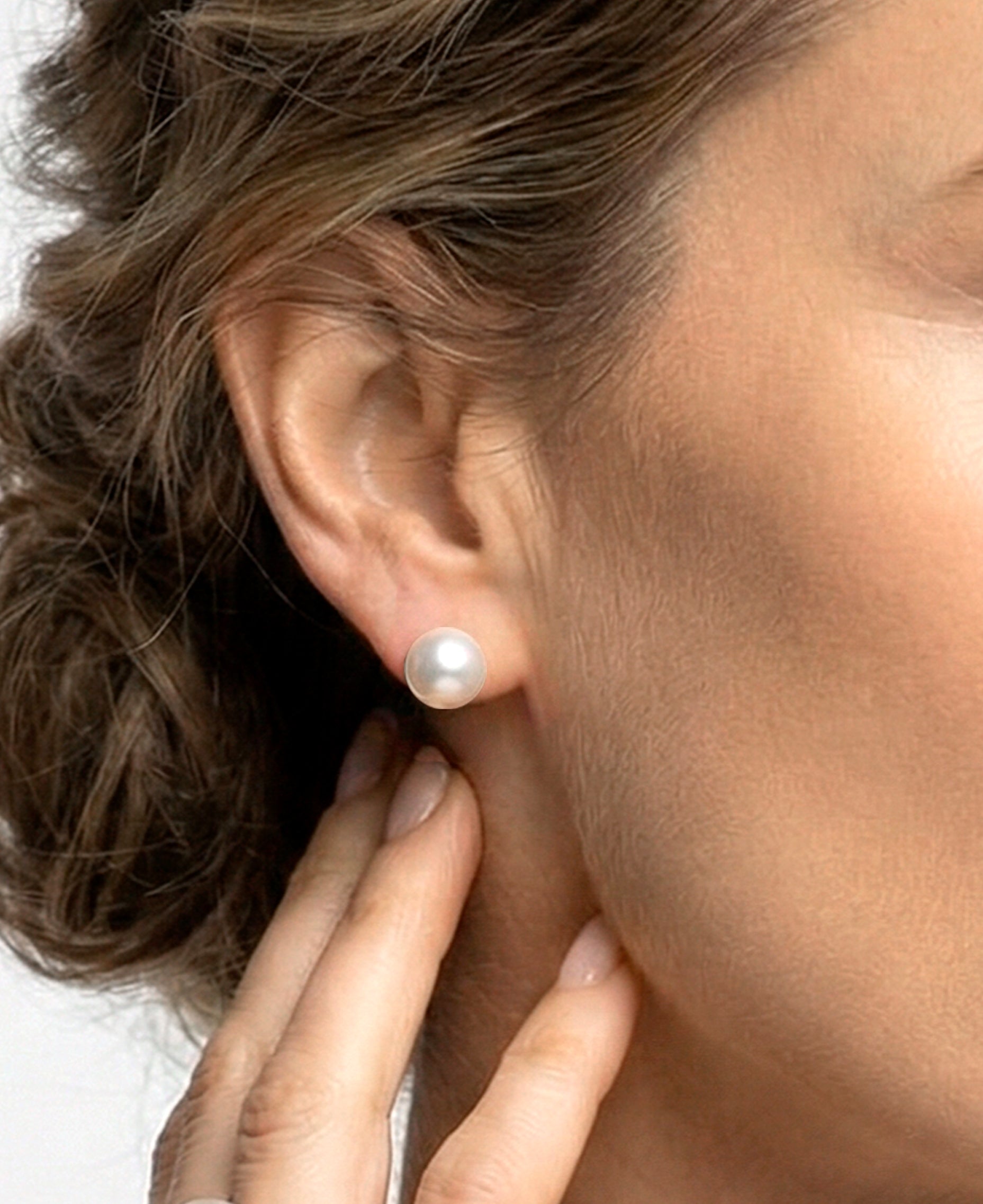 Pendientes de Perlas Cultivadas Australianas AAA en Oro de 18 k