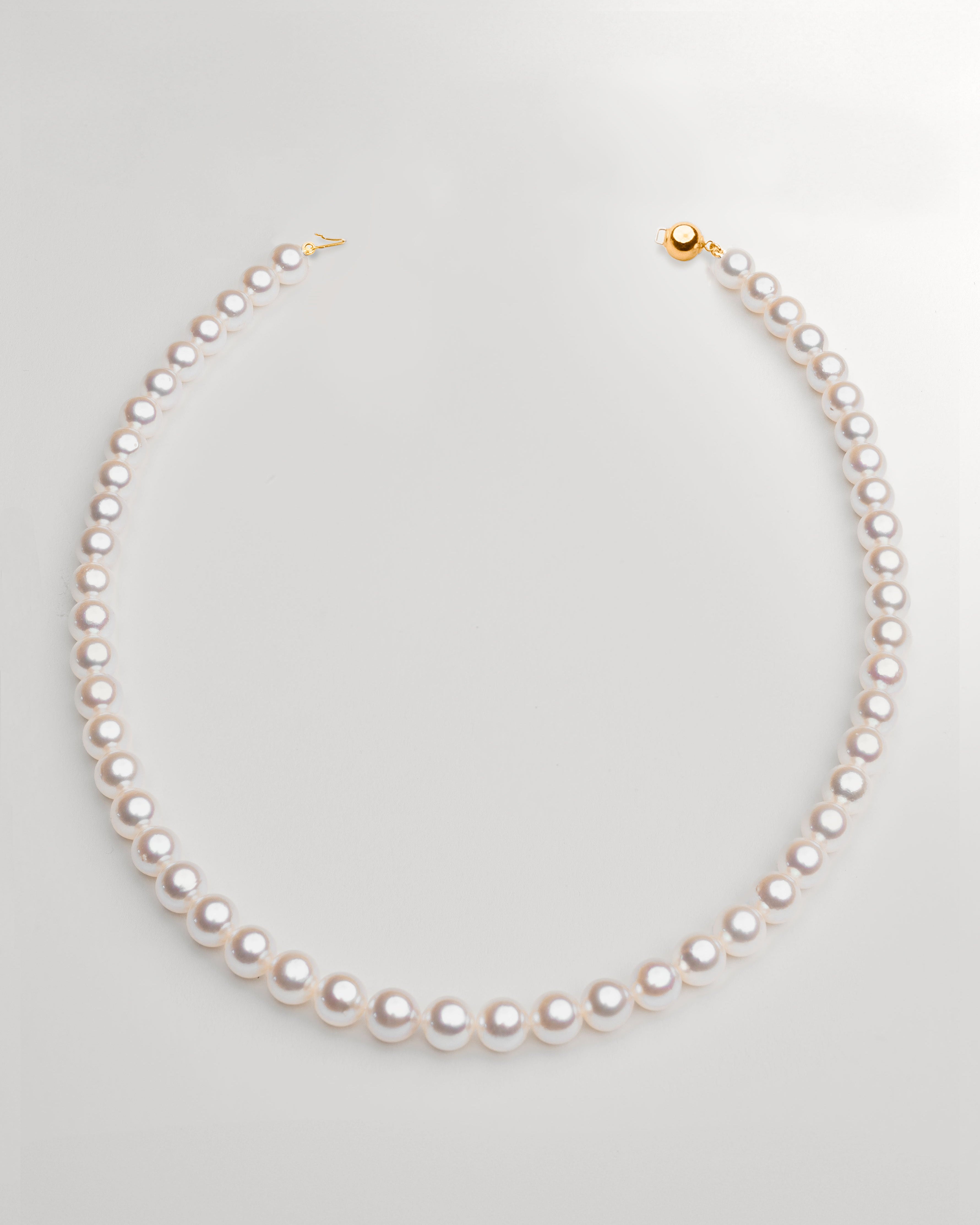 Collar de perlas cultivadas akoya de 7 - 7,5 mm