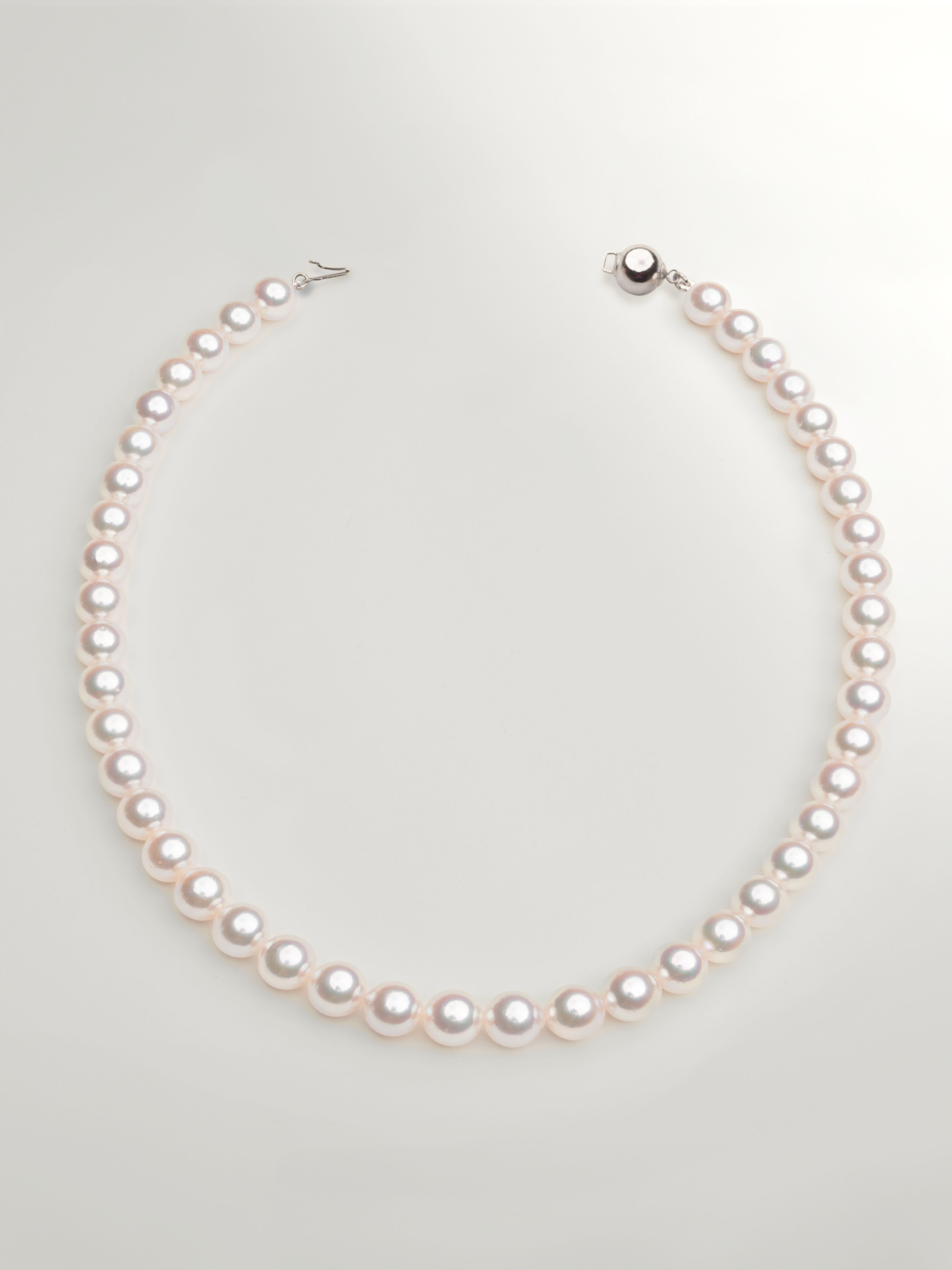 Collar de Perlas Cultivadas Akoya Japonesas de 8,5 - 9 mm | 42 cm