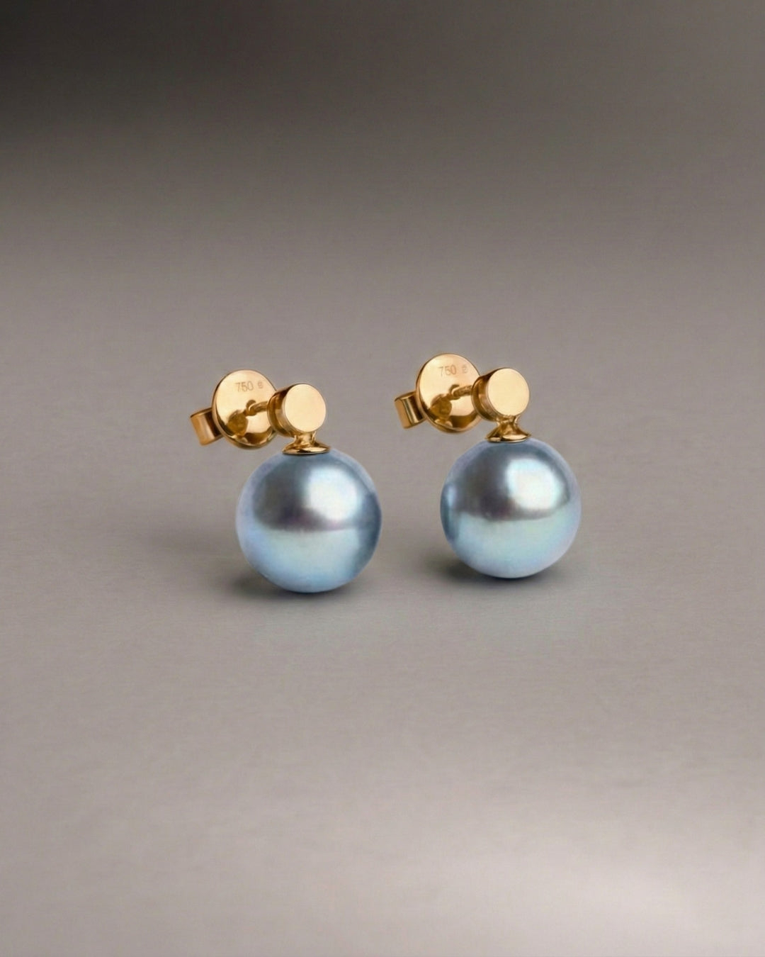 Pendientes Cassia Blue Akoya en Oro 18k | SY Perlas