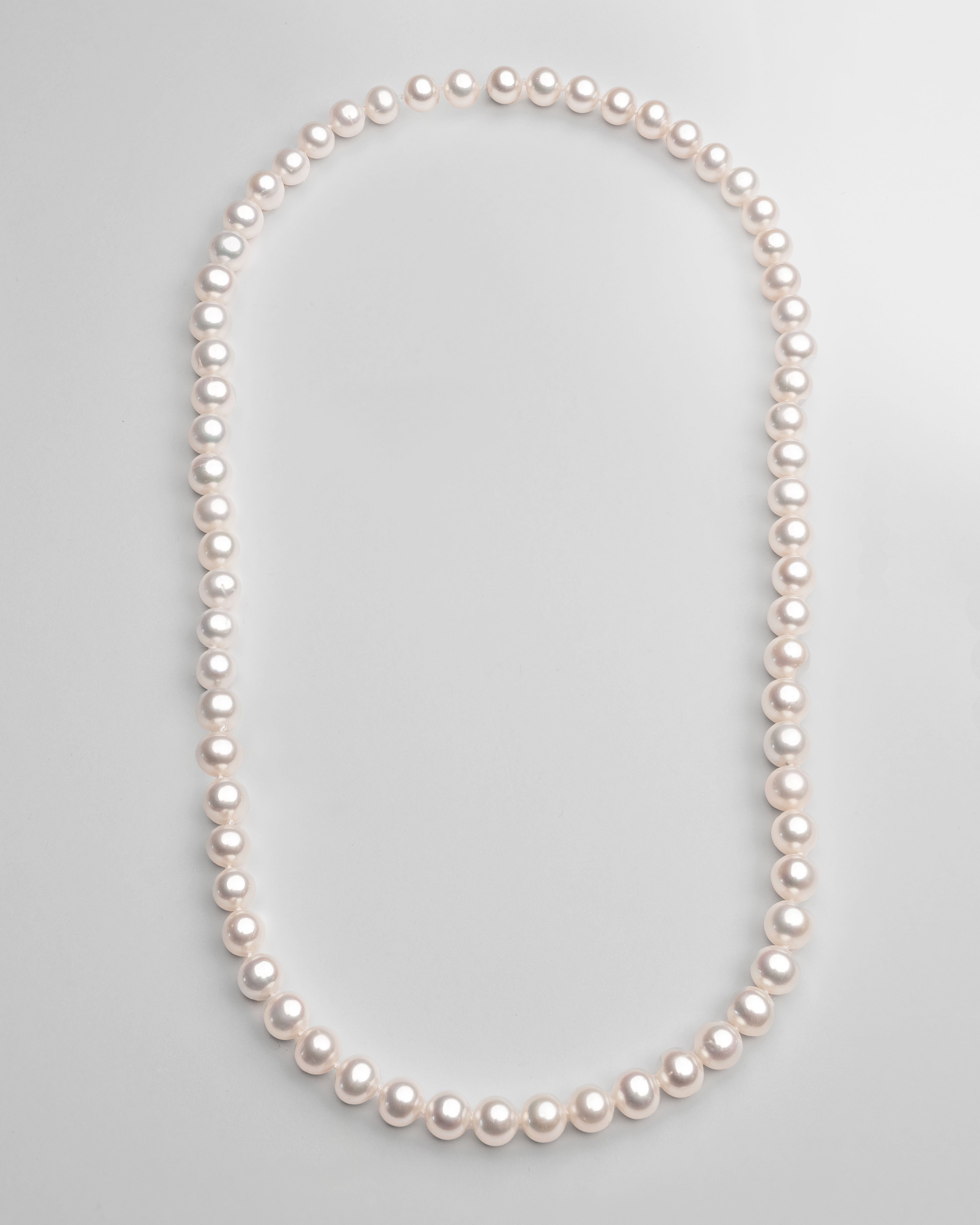 Collar de Perlas Cultivadas de Agua Dulce Redondas de 8,5-9,5 mm | 60 cm