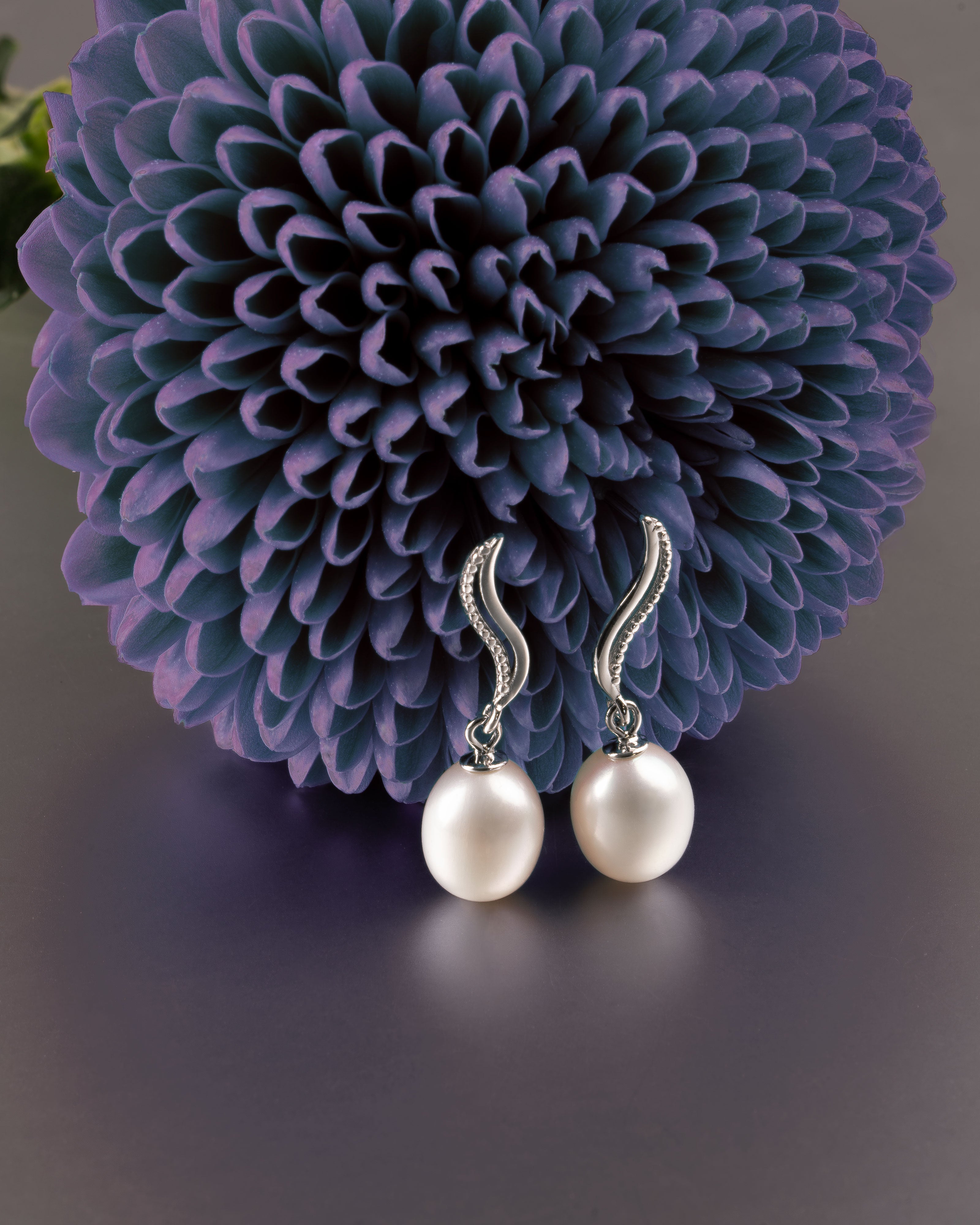 Pendientes Willow perla gota de agua 7-8 mm | Colección Bloom