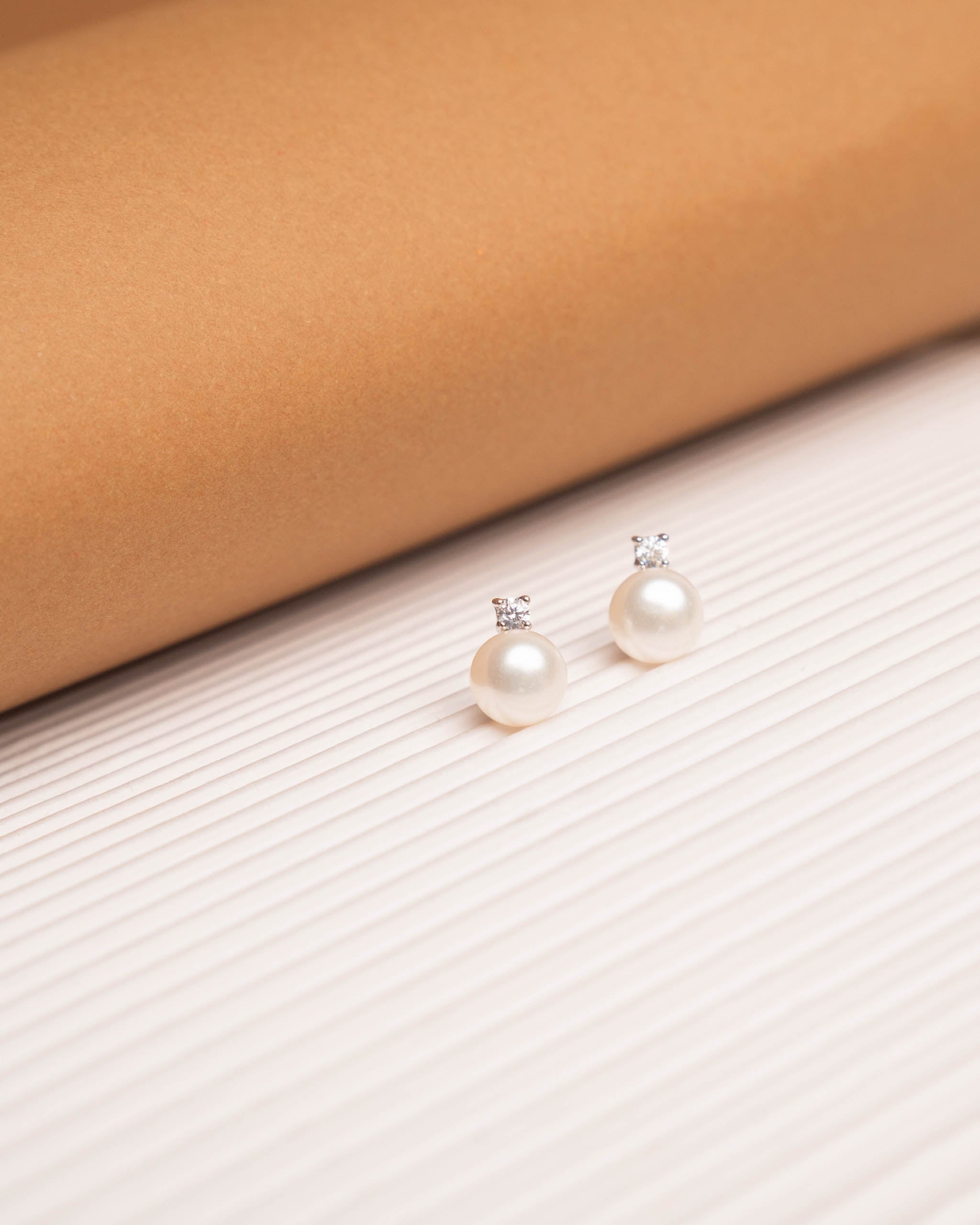 Pendientes de Perla Tu y Yo con Circonitas Secret & You