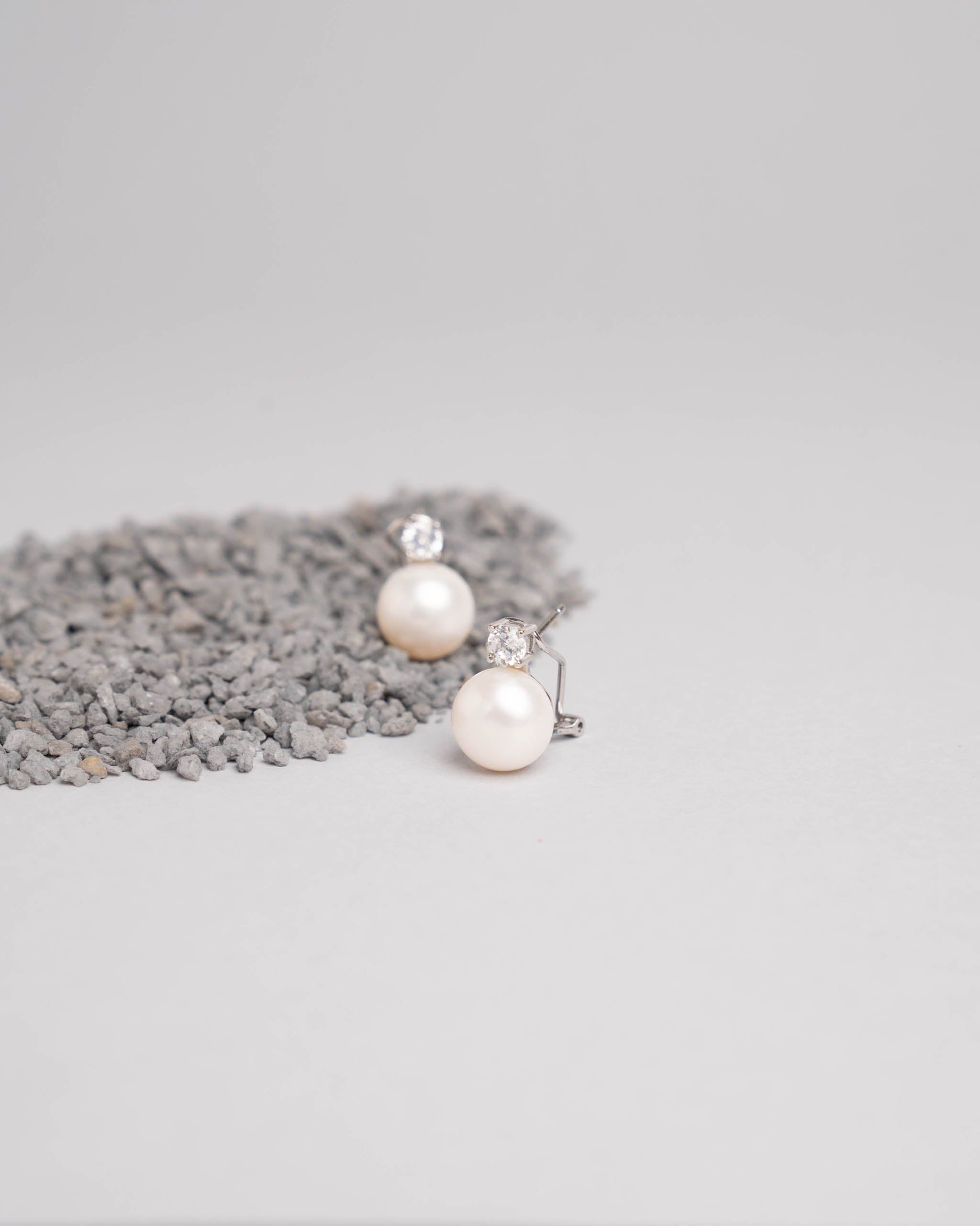 Pendientes de Mujer con Perlas Botón Cultivadas y Circonitas Secret & You