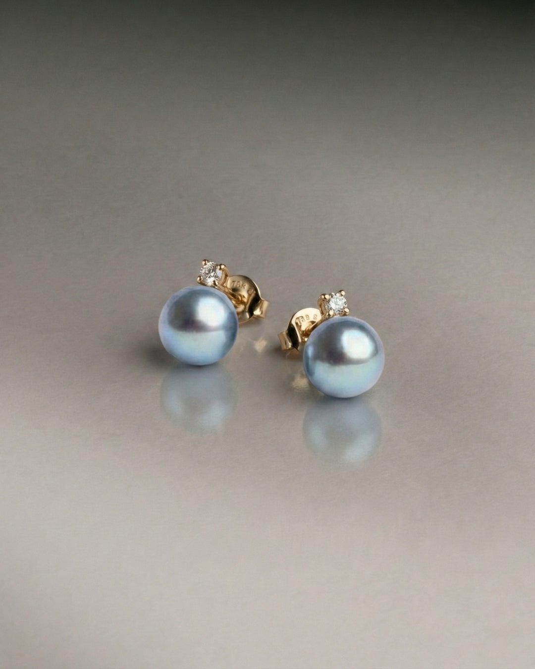 Pendientes Elara con Perlas Blue Akoya Japonesas AAA 8-8,5 mm | SY Perlas