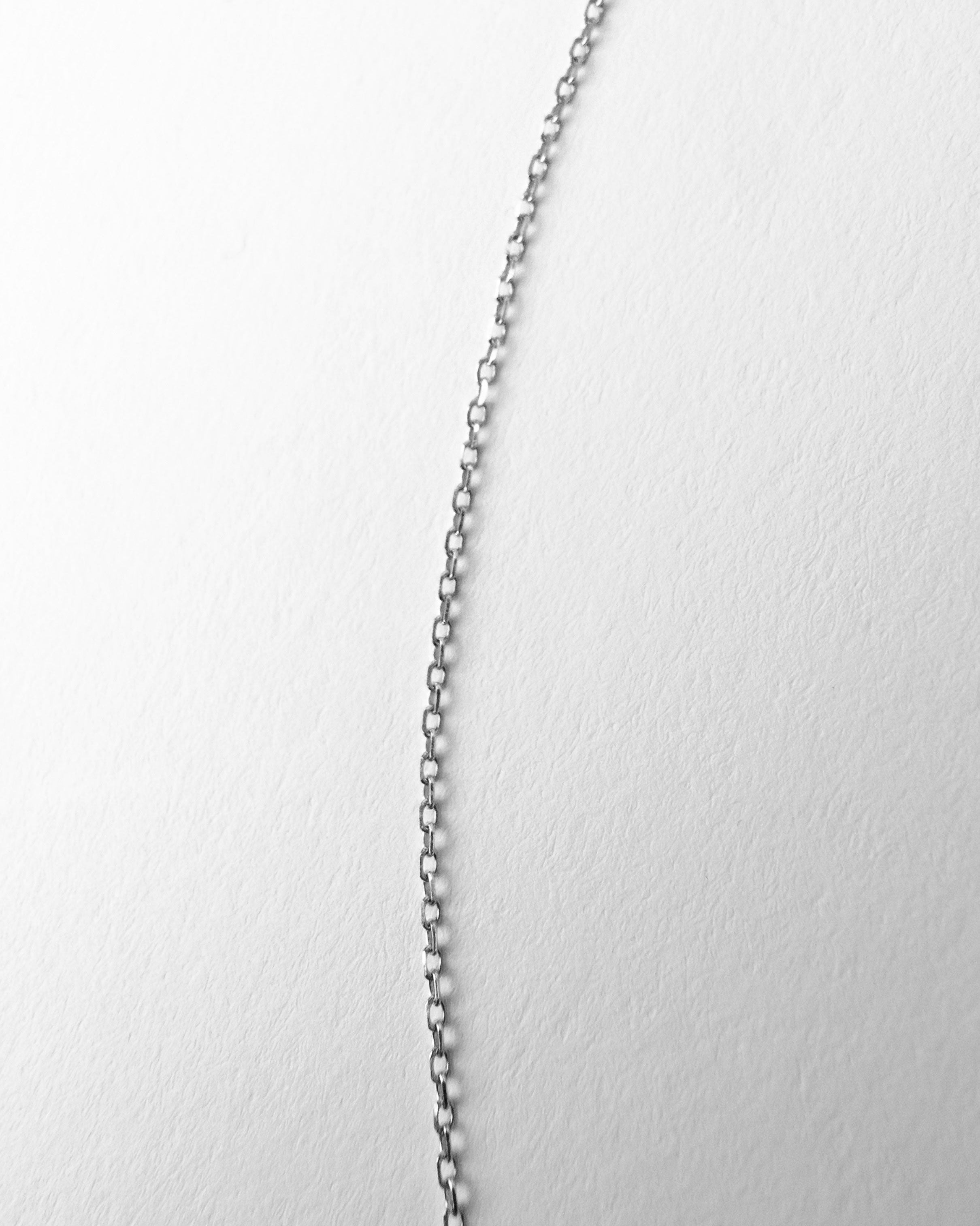 Cadena de Oro Blanco 18K para colgante