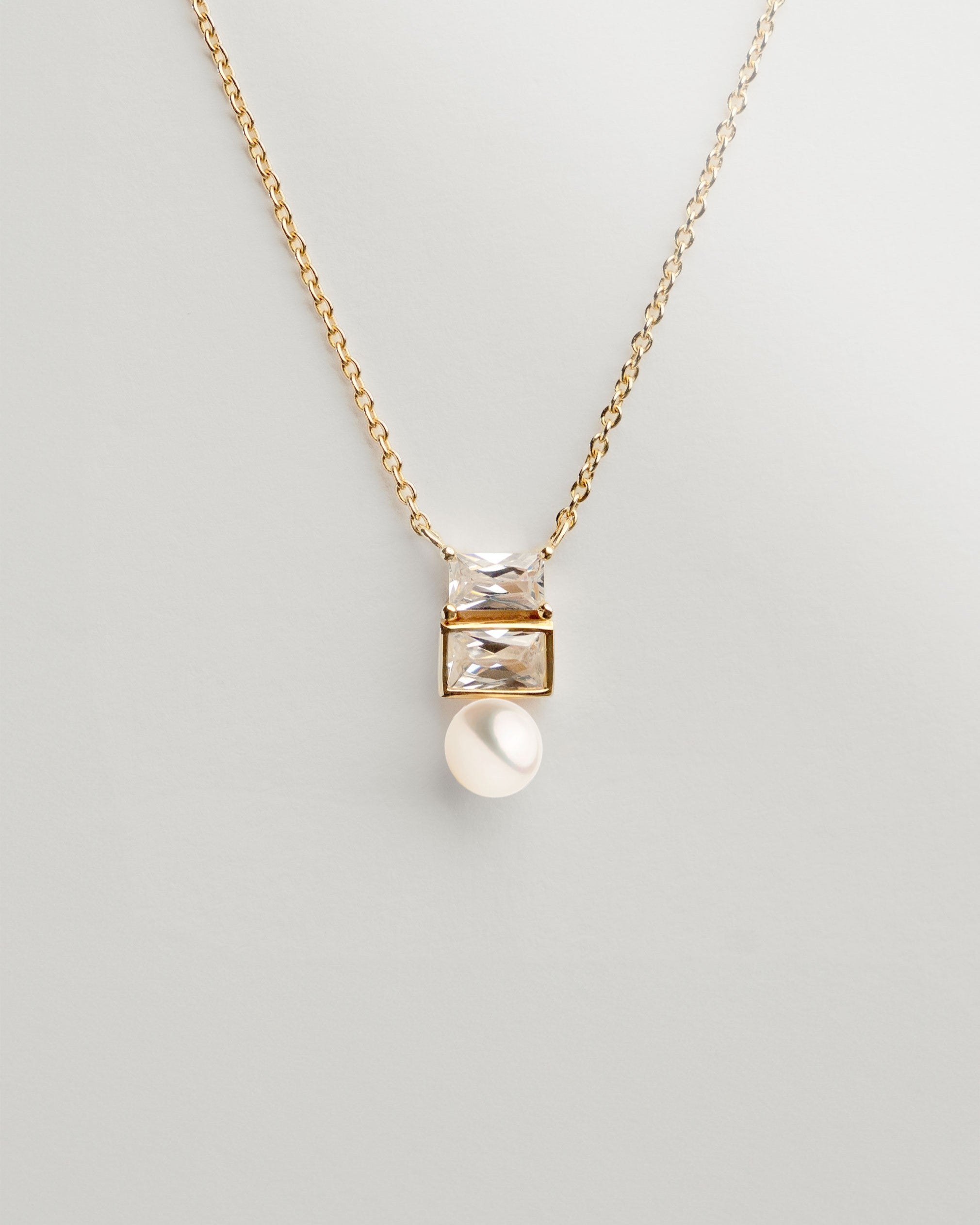 Colgante Monroe de Perla Cultivadas de Agua dulce 4.5-5mm y Circonita