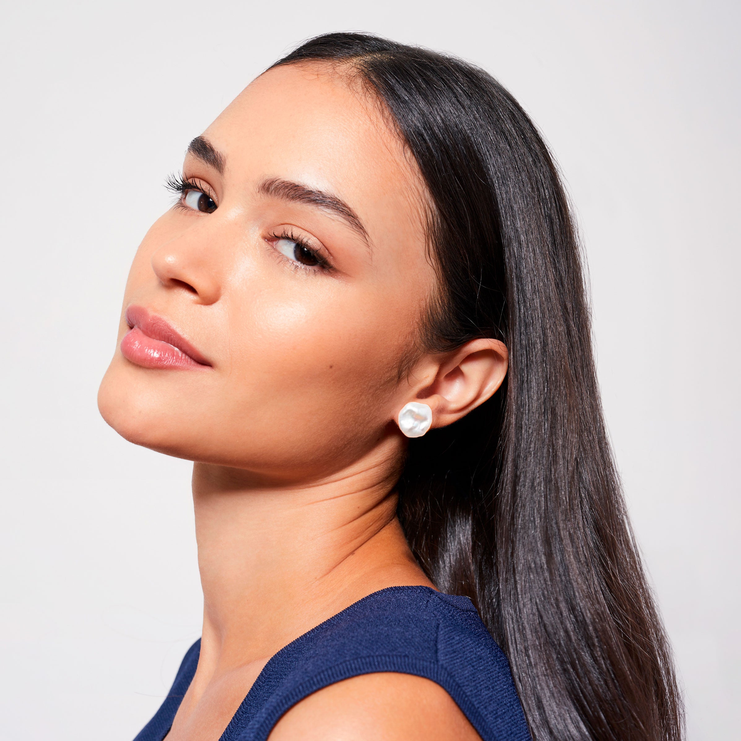 Keshi AAA Perlenohrringe aus Sterlingsilber | 10 Größen von 7-16 mm