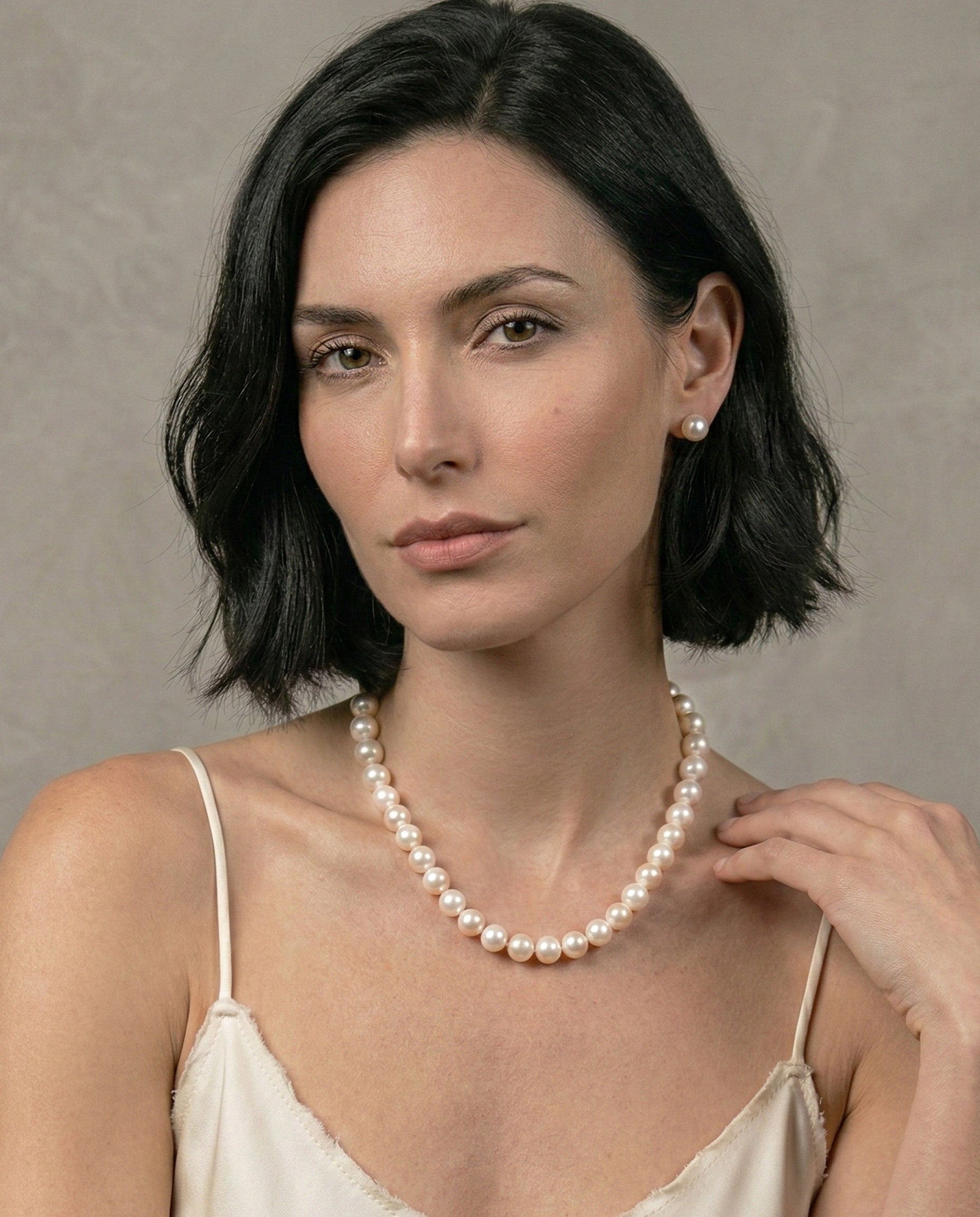 Collar De Perlas Edison Semi-Redondas 9-11 mm | SY Perlas