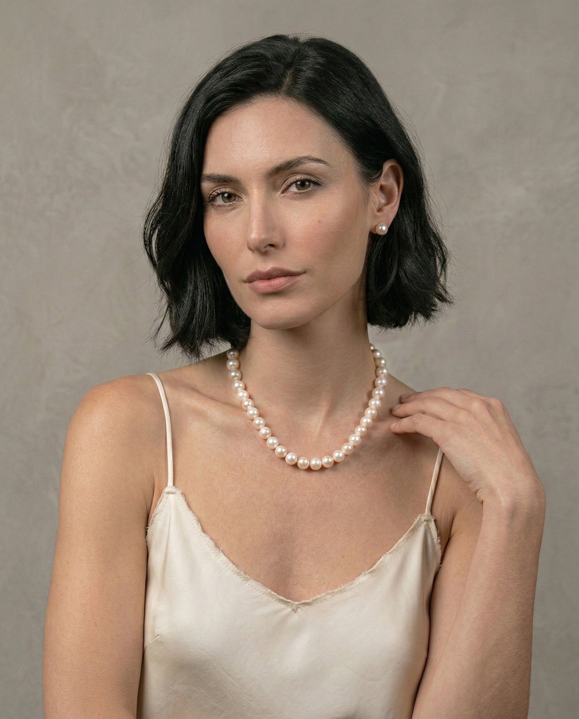 Collar De Perlas Edison Semi-Redondas 9-11 mm | SY Perlas