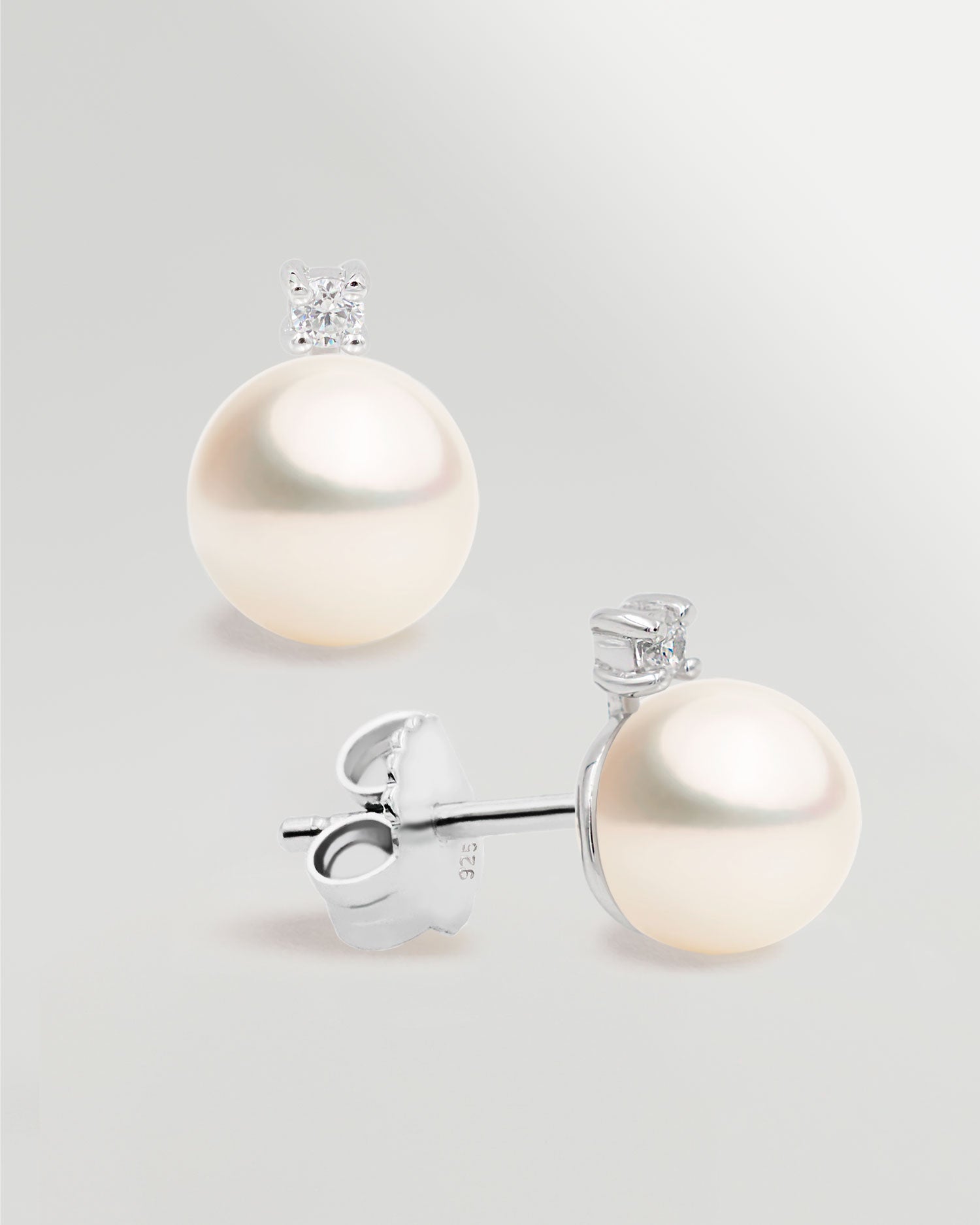 Pendientes de Perla Tu y Yo con Circonitas Secret & You