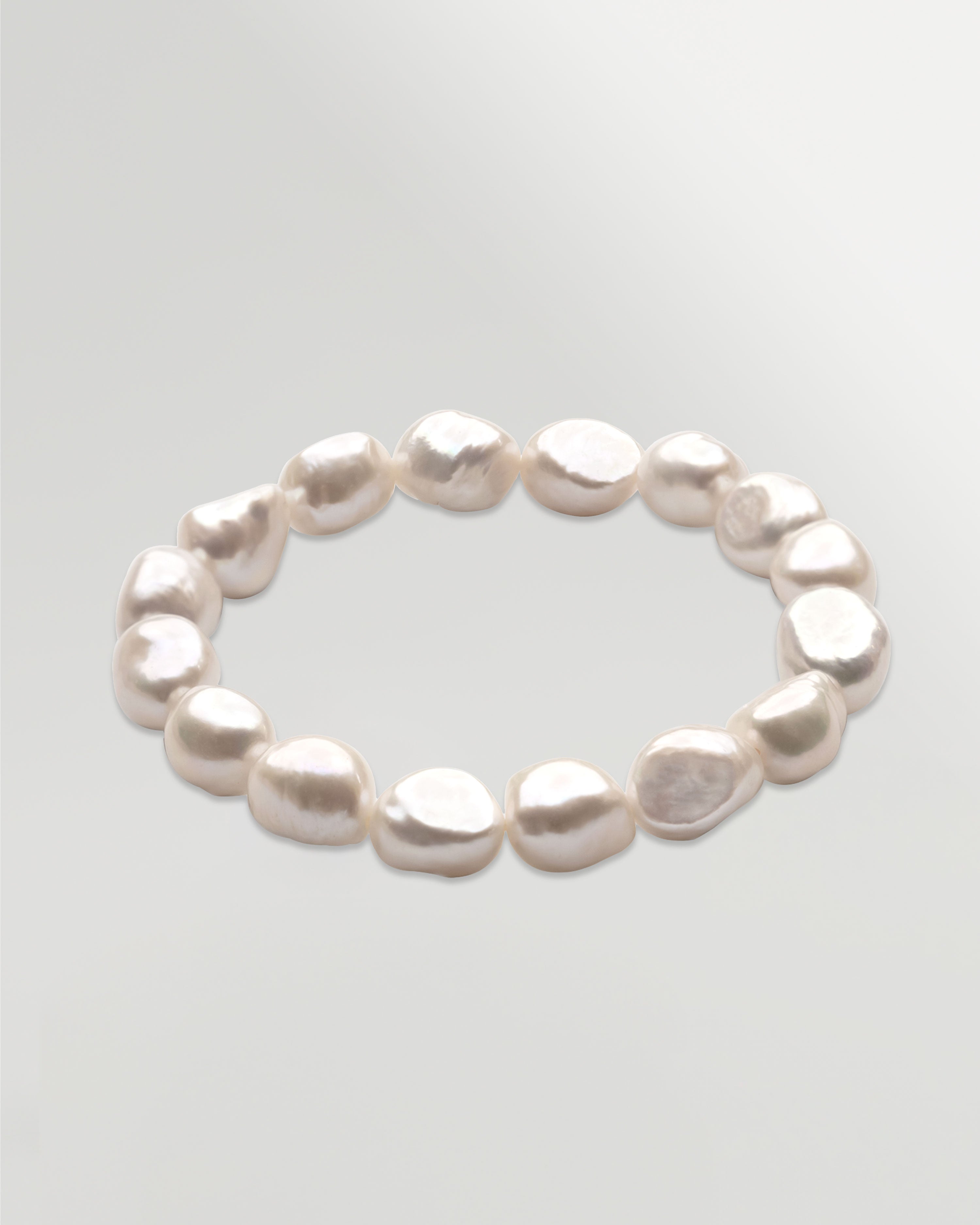 Pulsera de perlas cultivadas de agua dulce barrocas de 10 a 11 mm