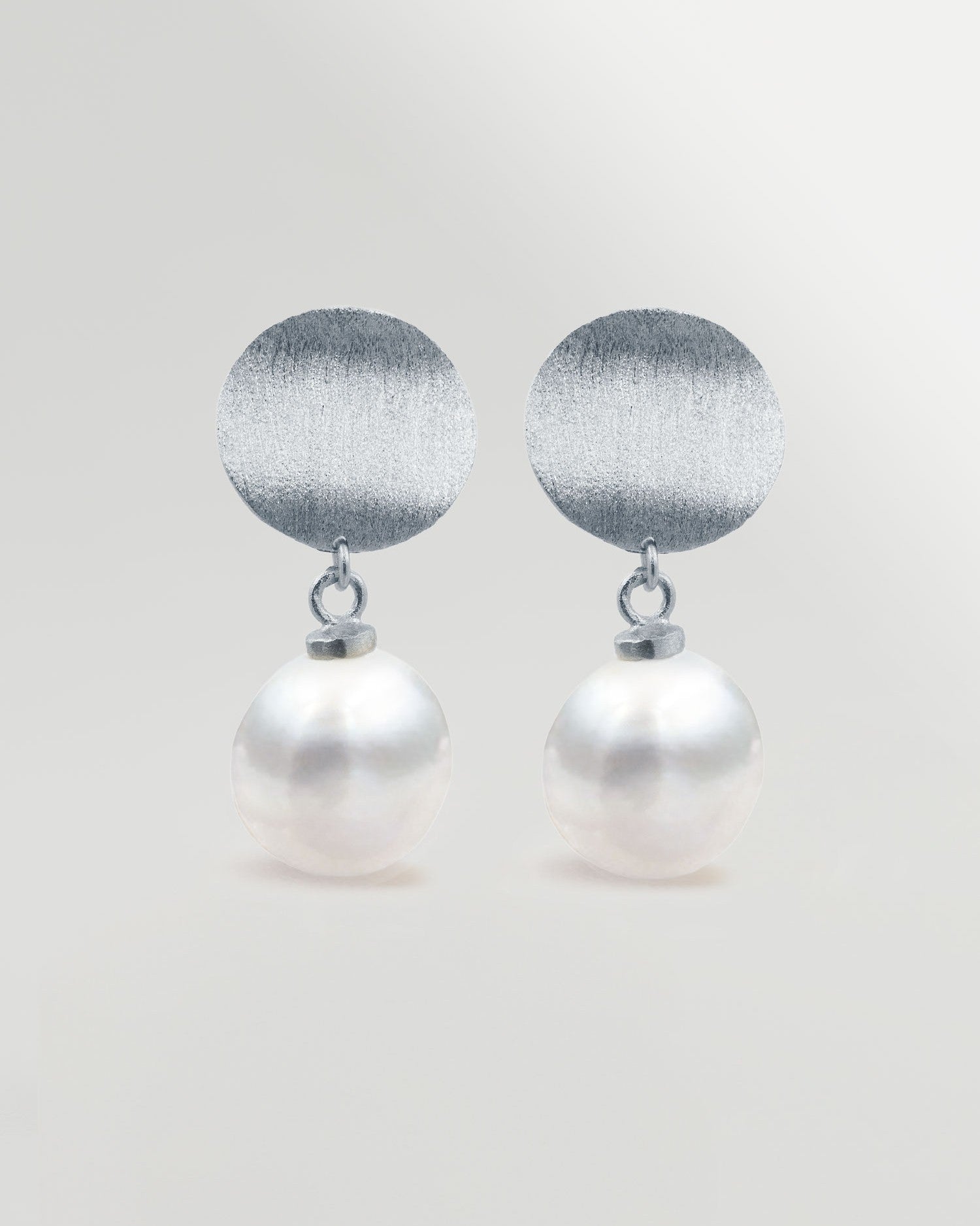 Pendientes de Mujer con Perla Barroca y Placa de Plata de Ley Secret & You