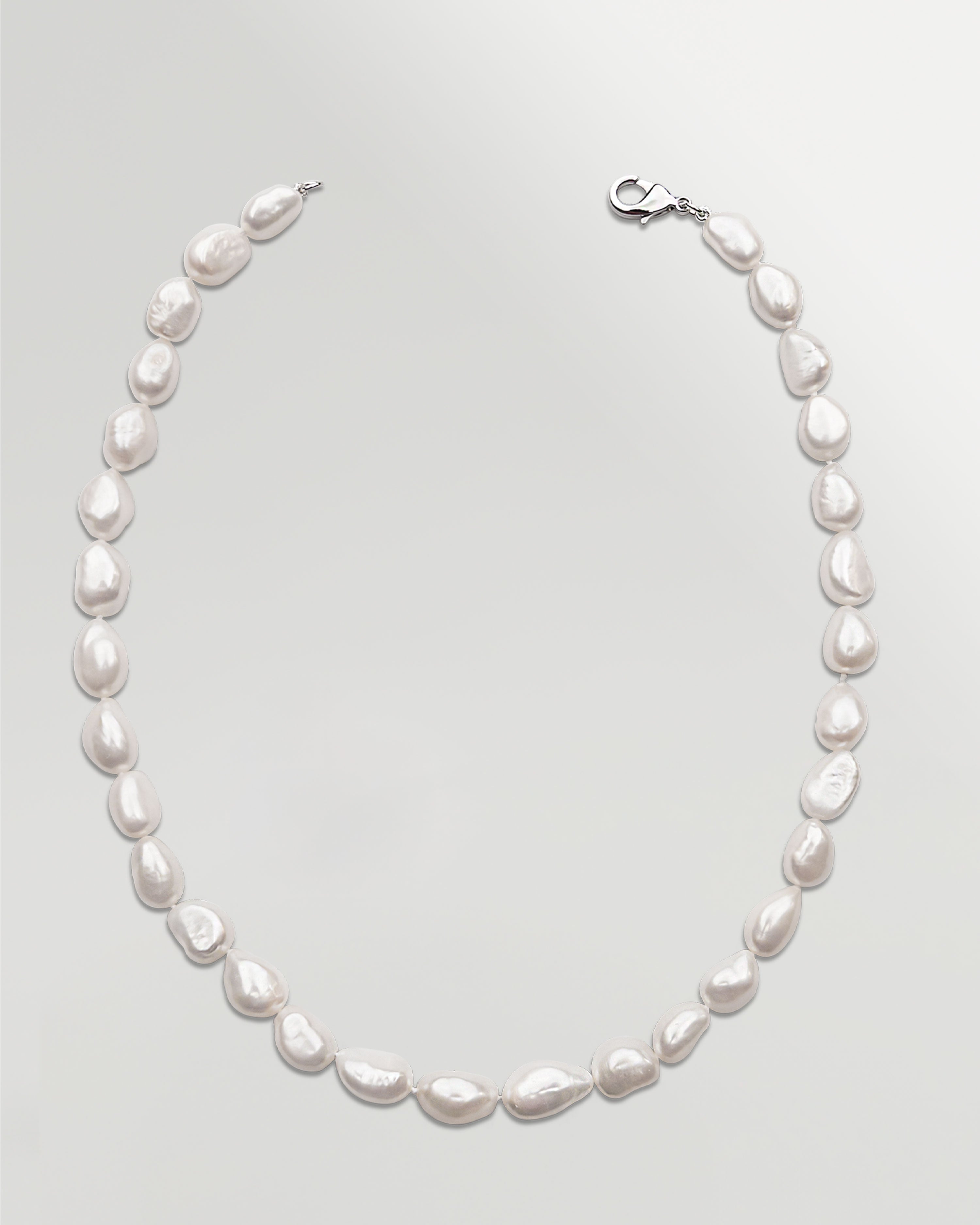 foto de collar de perlas cultivadas de agua dulce barrocas keshi 9-10mm 42 cm de largo secret & you