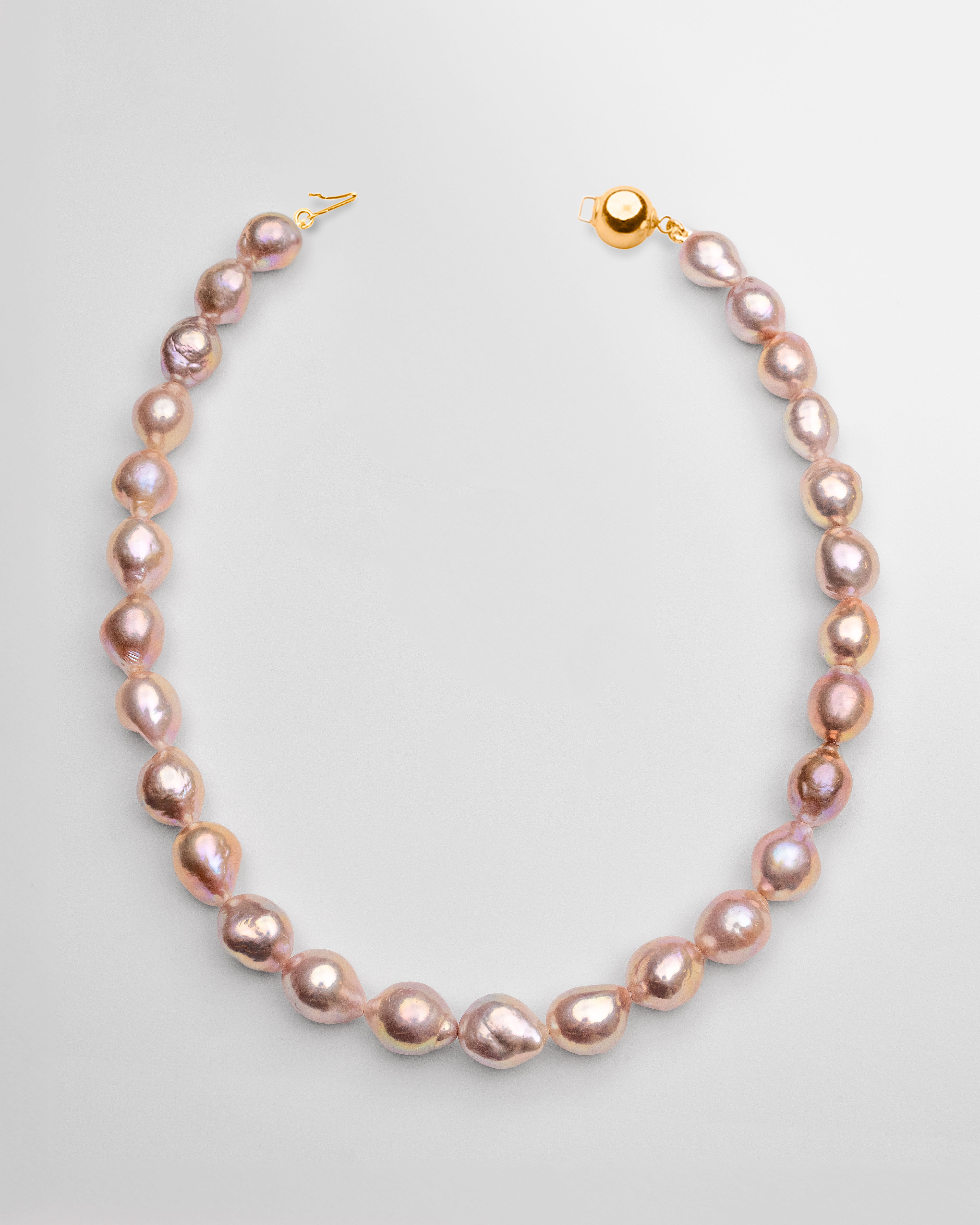 foto de collar de perlas de agua dulce barrocas multicolor natural 11-13mm y 45 cm largo secret & you