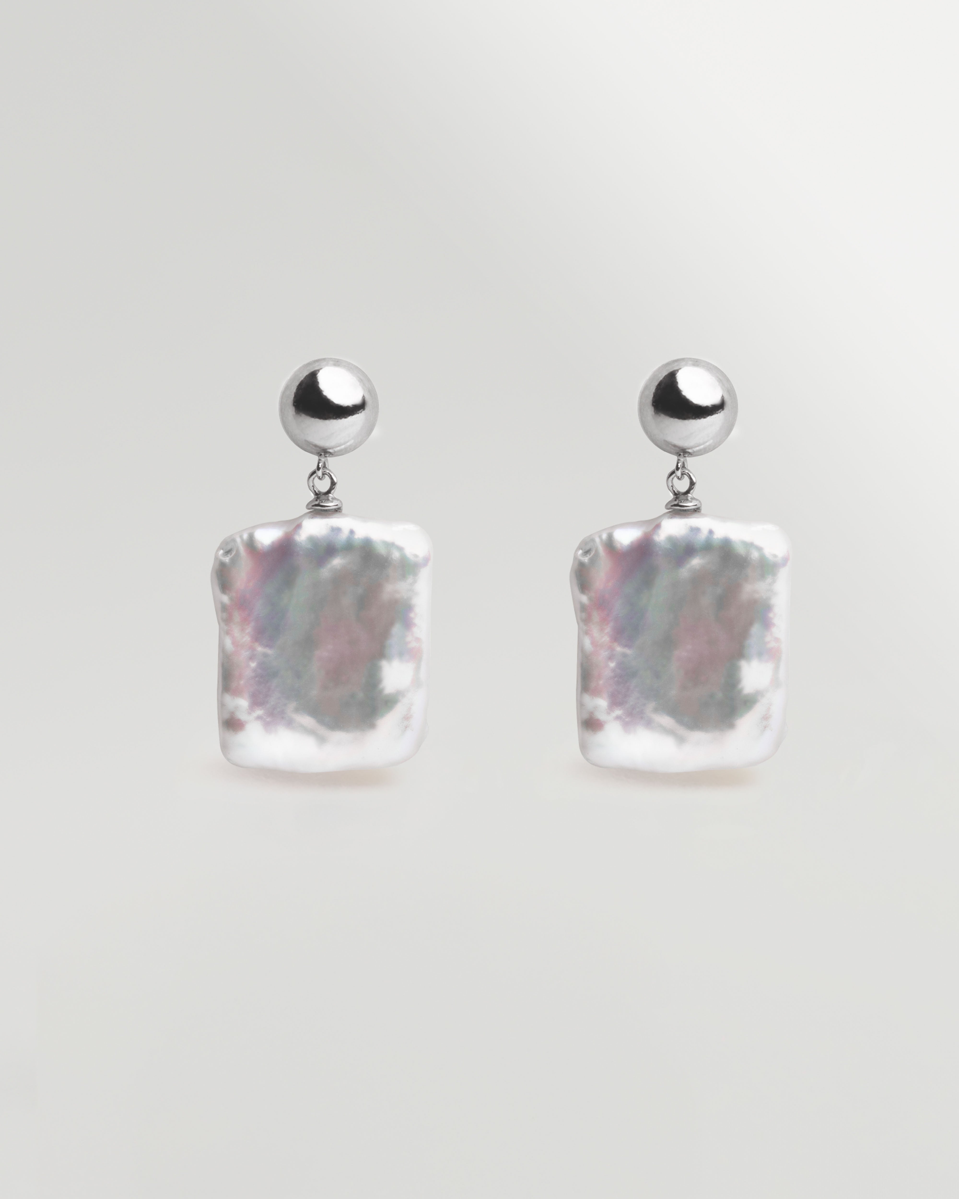 Pendientes Grace de Perlas Cultivadas de Agua dulce Barrocas 17 mm y Plata de Ley