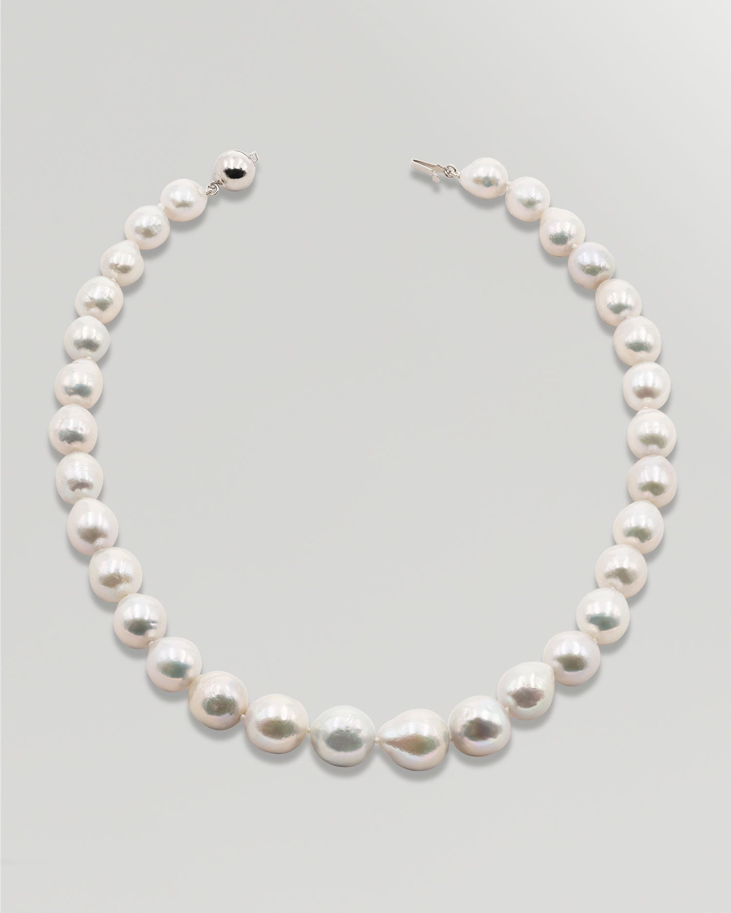 Collar de Perlas Cultivadas de Agua Dulce Semi-Barrocas de 10-14 mm Secret & You