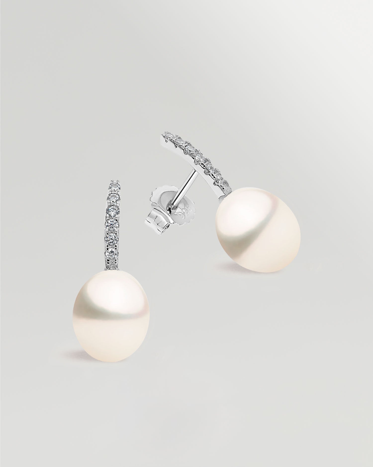 Pendientes de Perlas Gota de Agua Cultivadas y Circonitas de mujer Secret & You