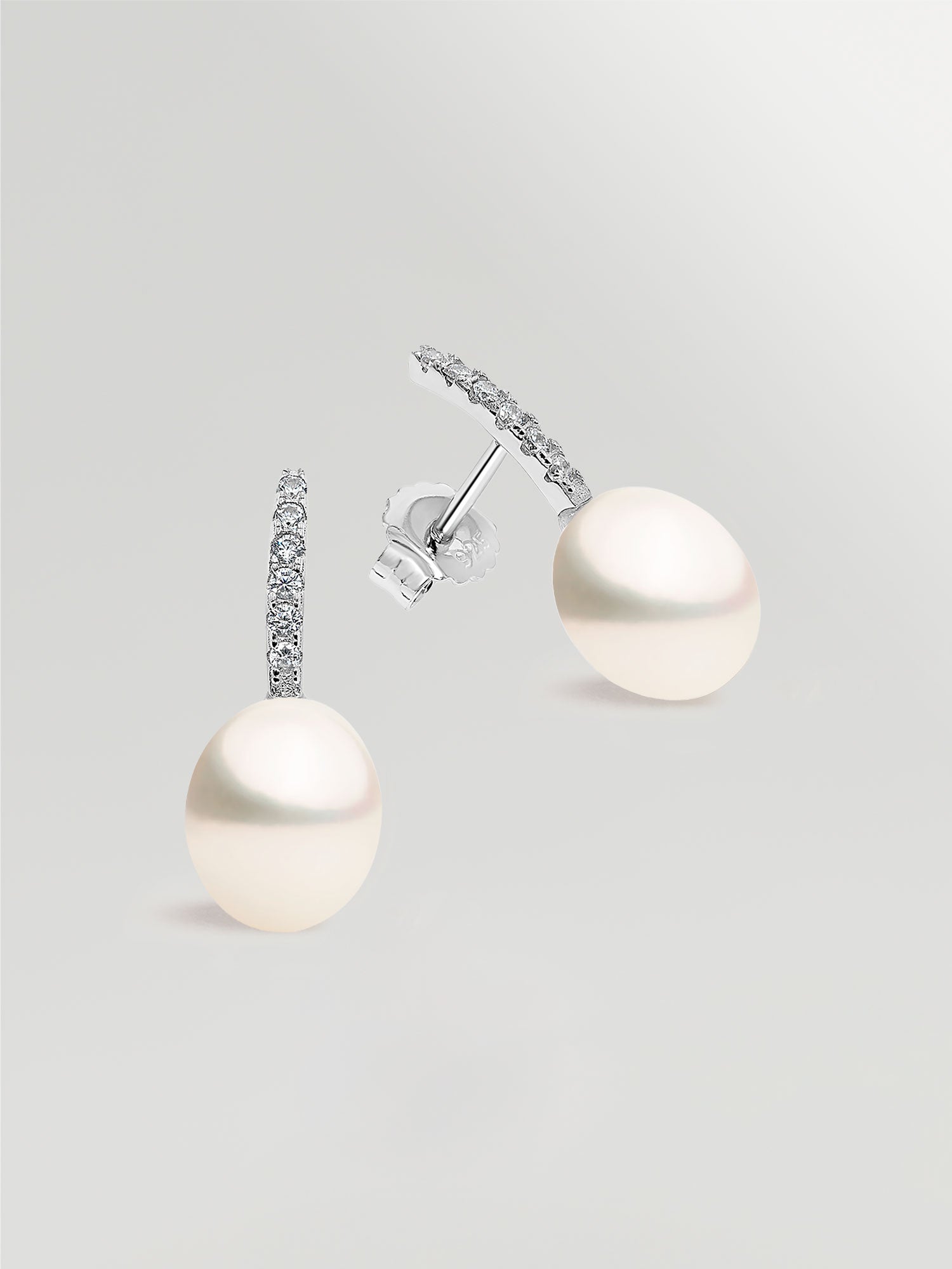Pendientes de Perlas Gota de Agua Cultivadas y Circonitas de mujer Secret & You