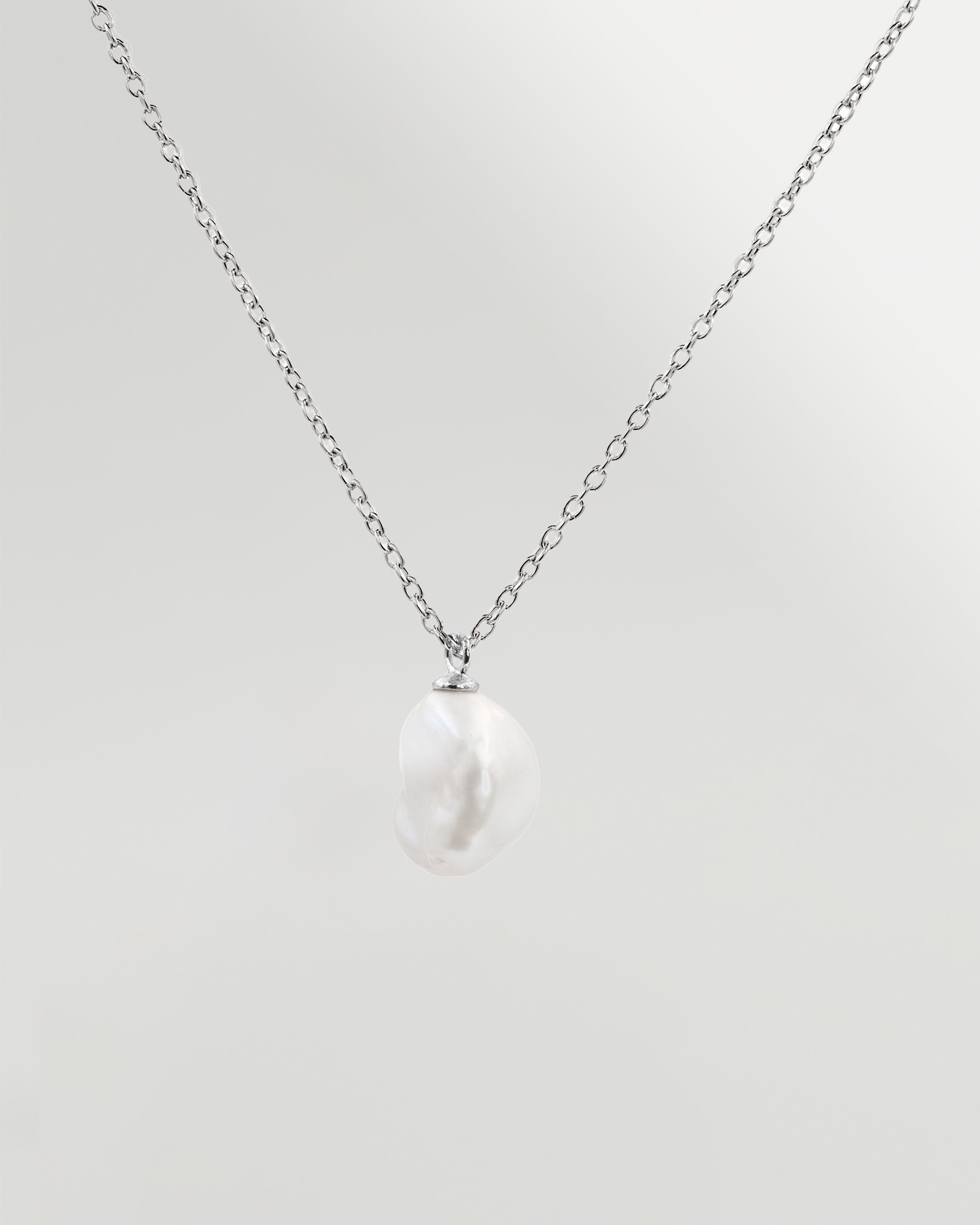 Colgante Perla de Agua Dulce Keshi de 9-10 mm y Plata de ley Secret & You