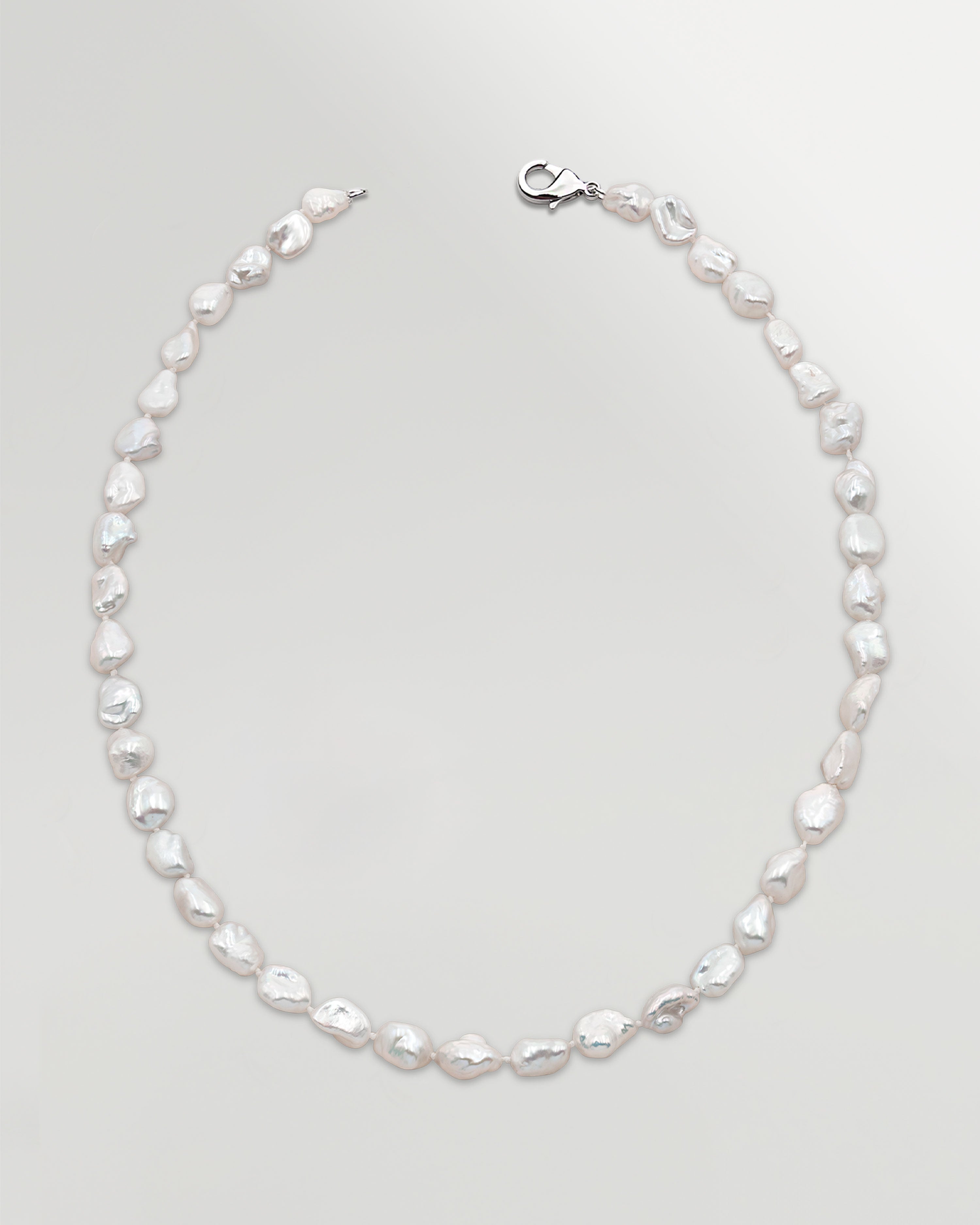 foto de collar de perlas cultivadas de agua dulce keshi 9-10mm 42 cm