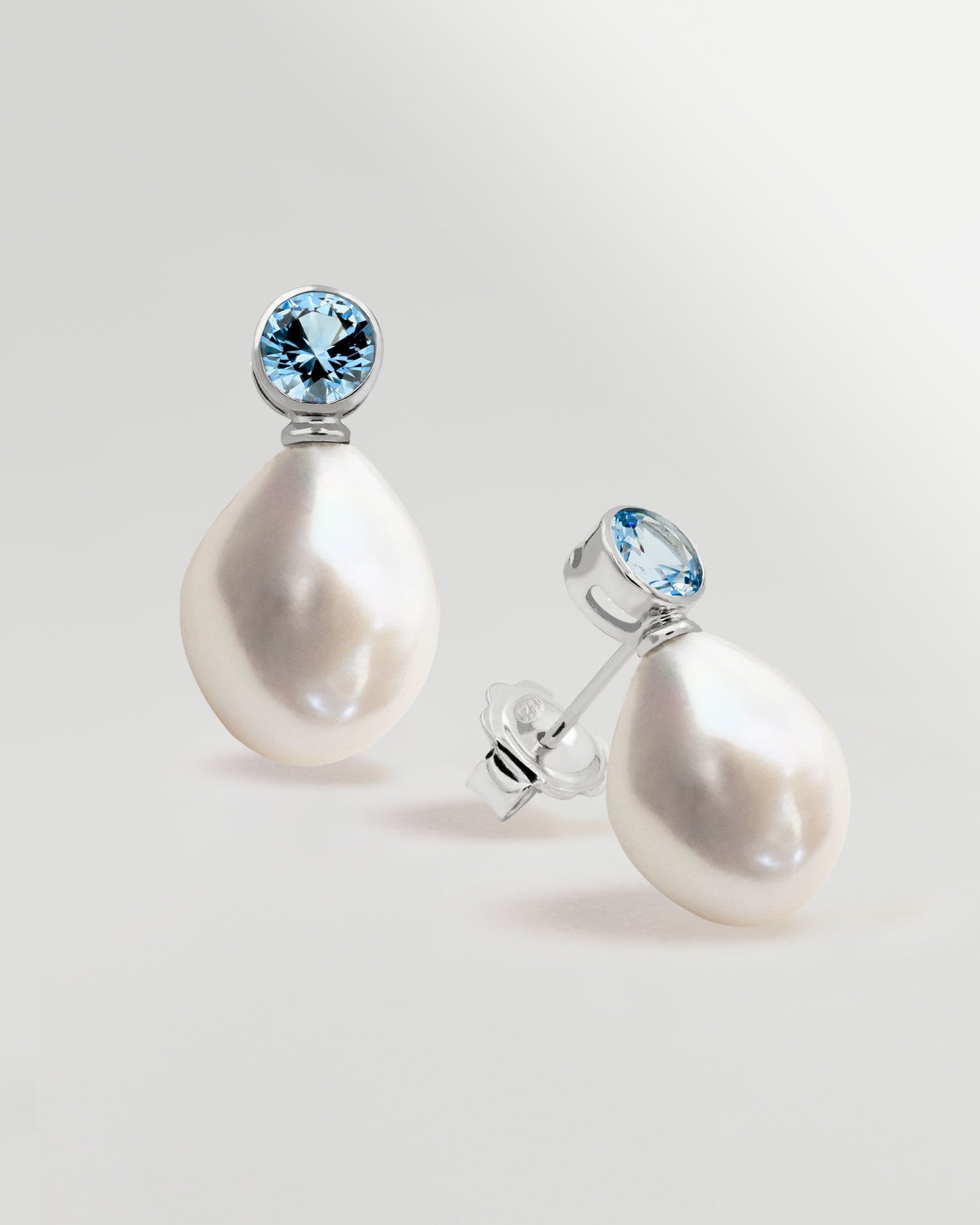 Pendientes de Perlas Barrocas con Circonitas Amatista Secret & You