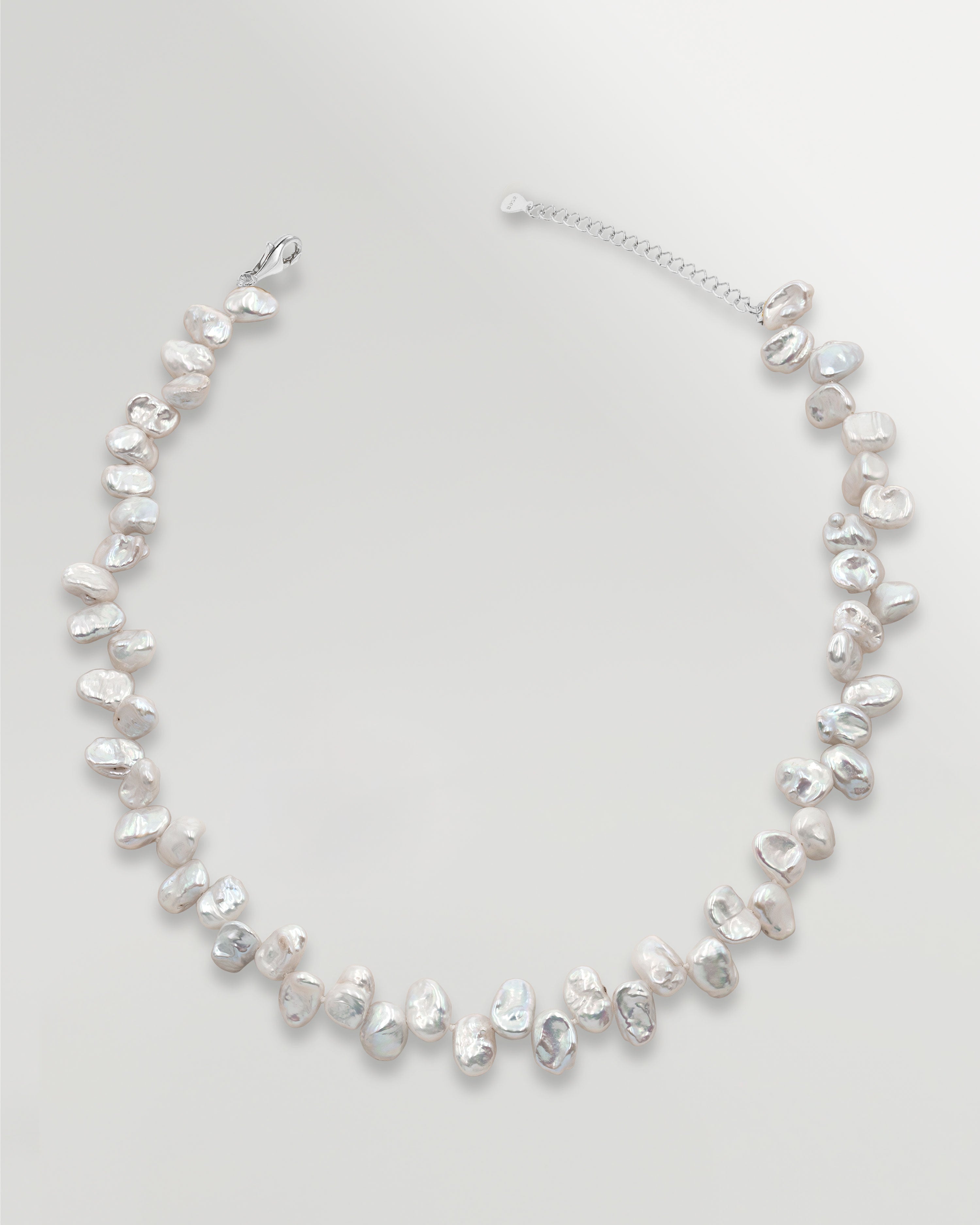 Collar de Perlas Cultivadas de Agua Dulce Barrocas Keshi de Agua Dulce 9-10mm, 40cm Secret & You