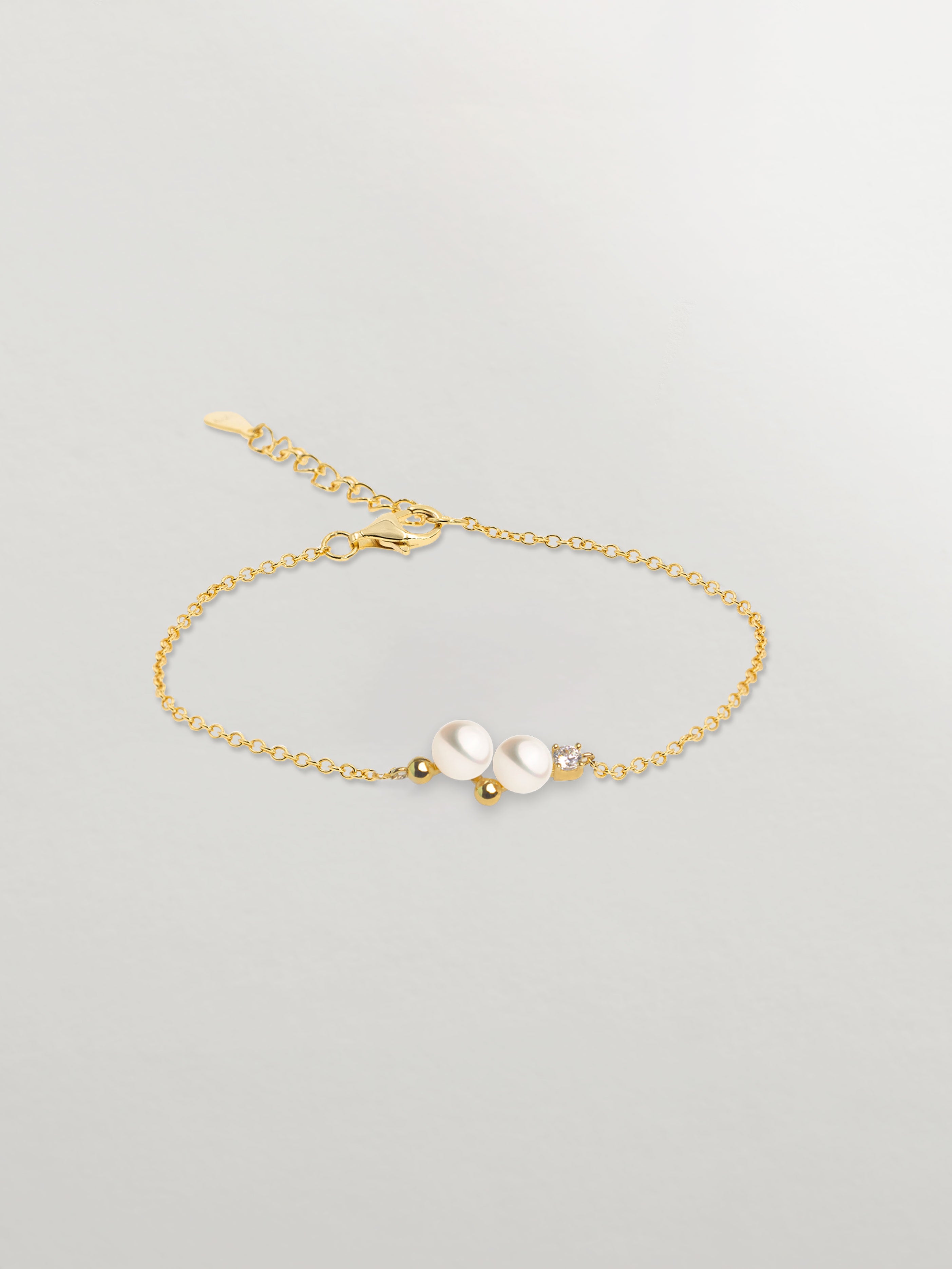 Pulsera Lovelace de Perlas Cultivadas de Agua dulce 4.5-5 y 5-5.5mm y Circonita