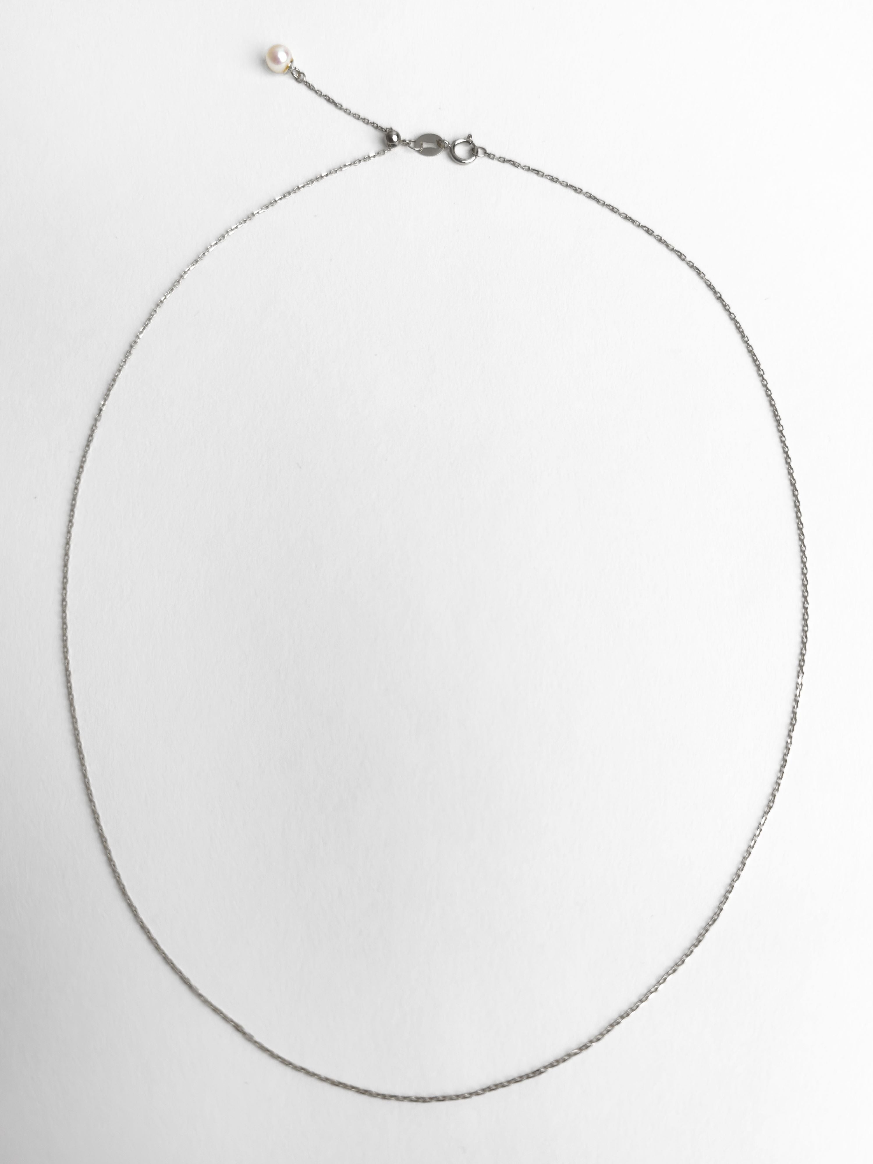 Cadena de Oro Blanco 18K para colgante