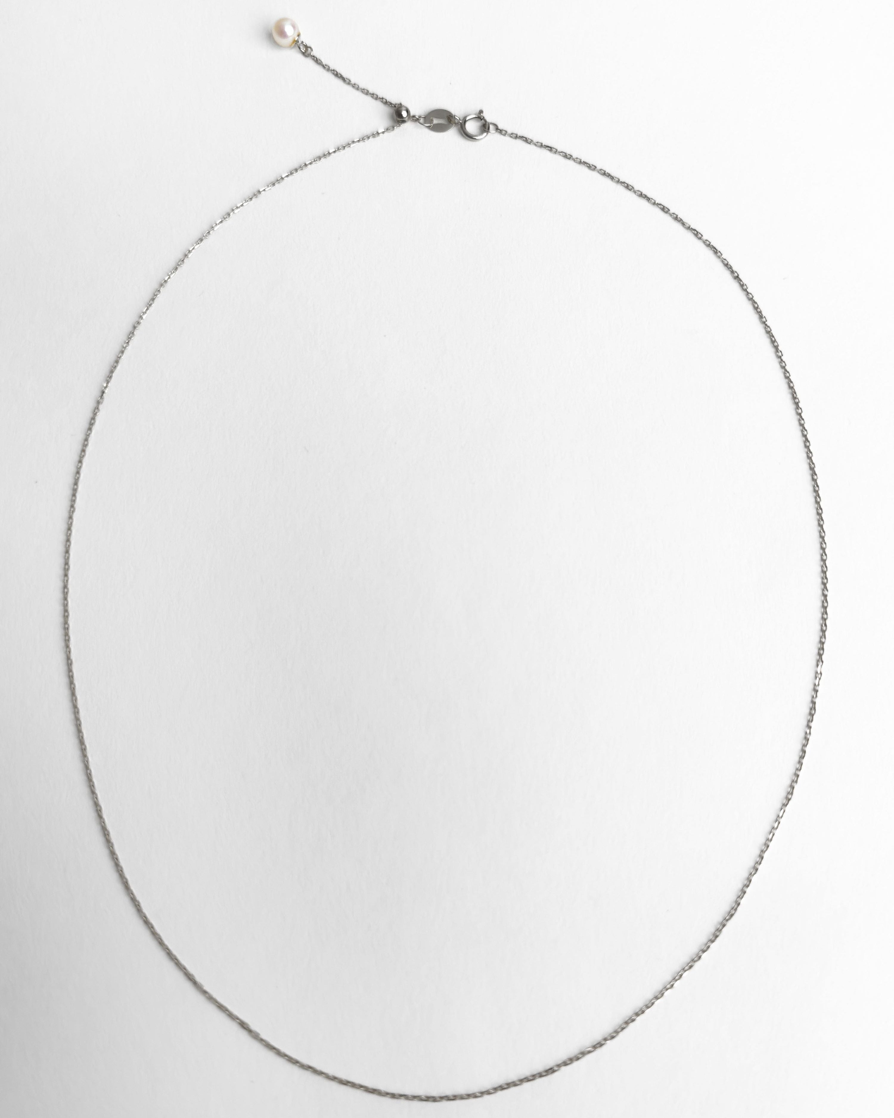 Cadena de Oro Blanco 18K para colgante