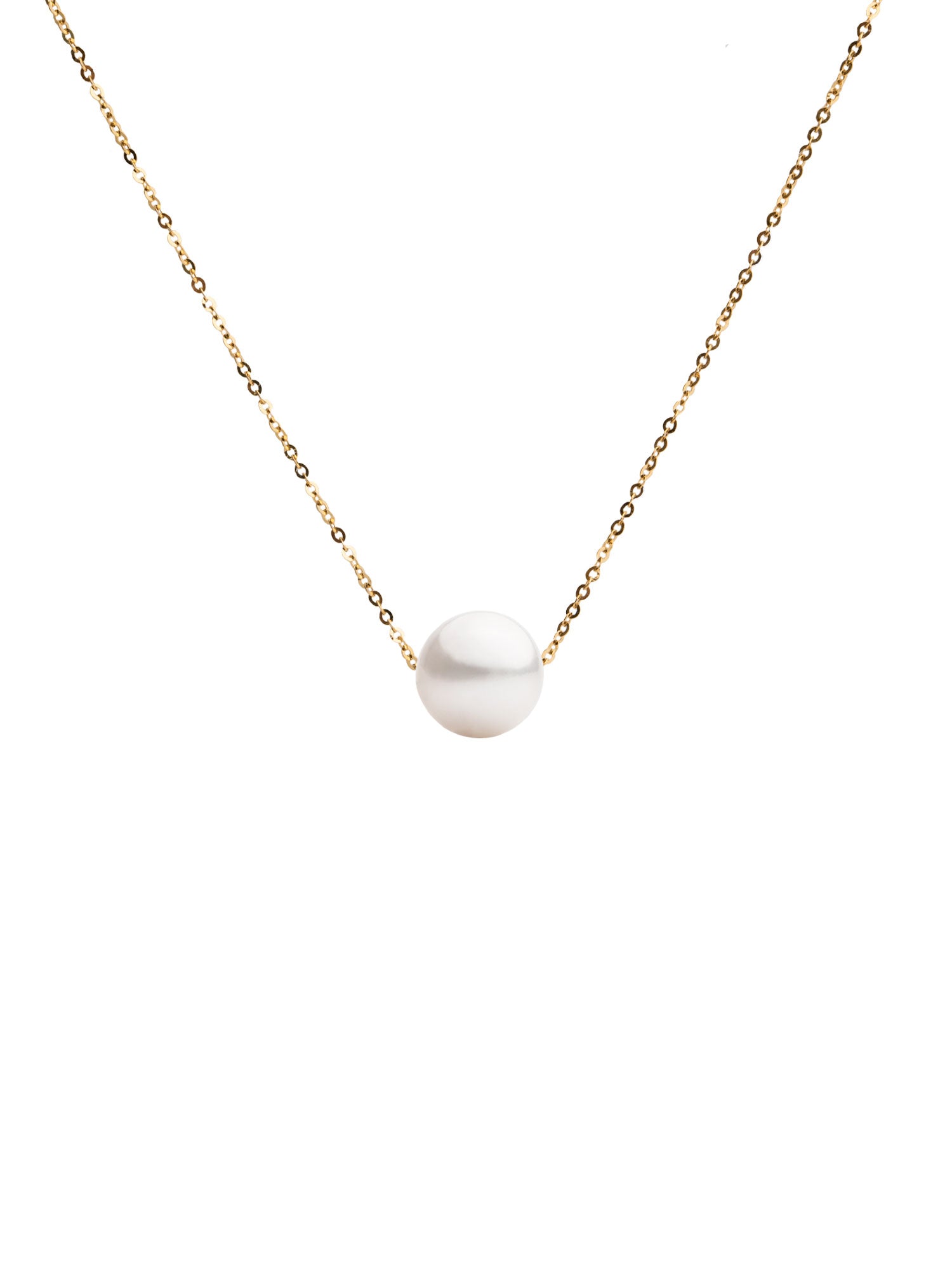 Colgante de Perla Akoya Redonda de 8,5mm en Oro de 18 k