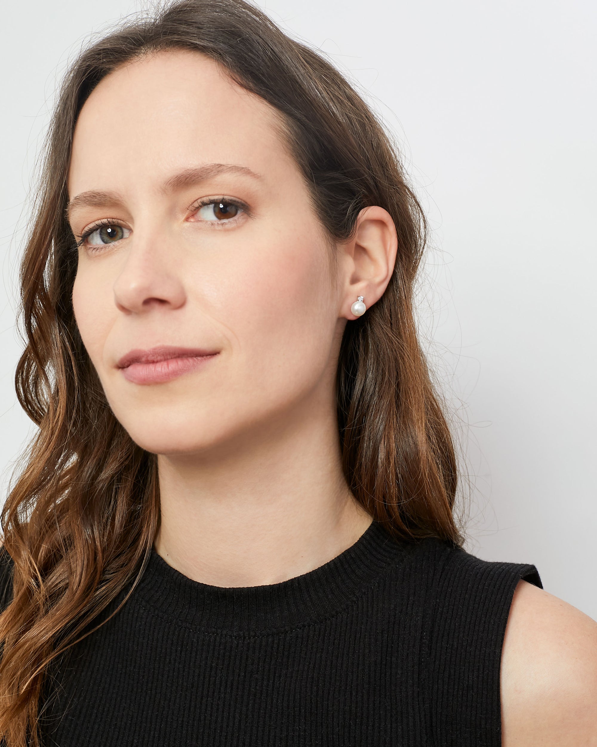 Pendientes de Perla Tu y Yo con Circonitas Secret & You