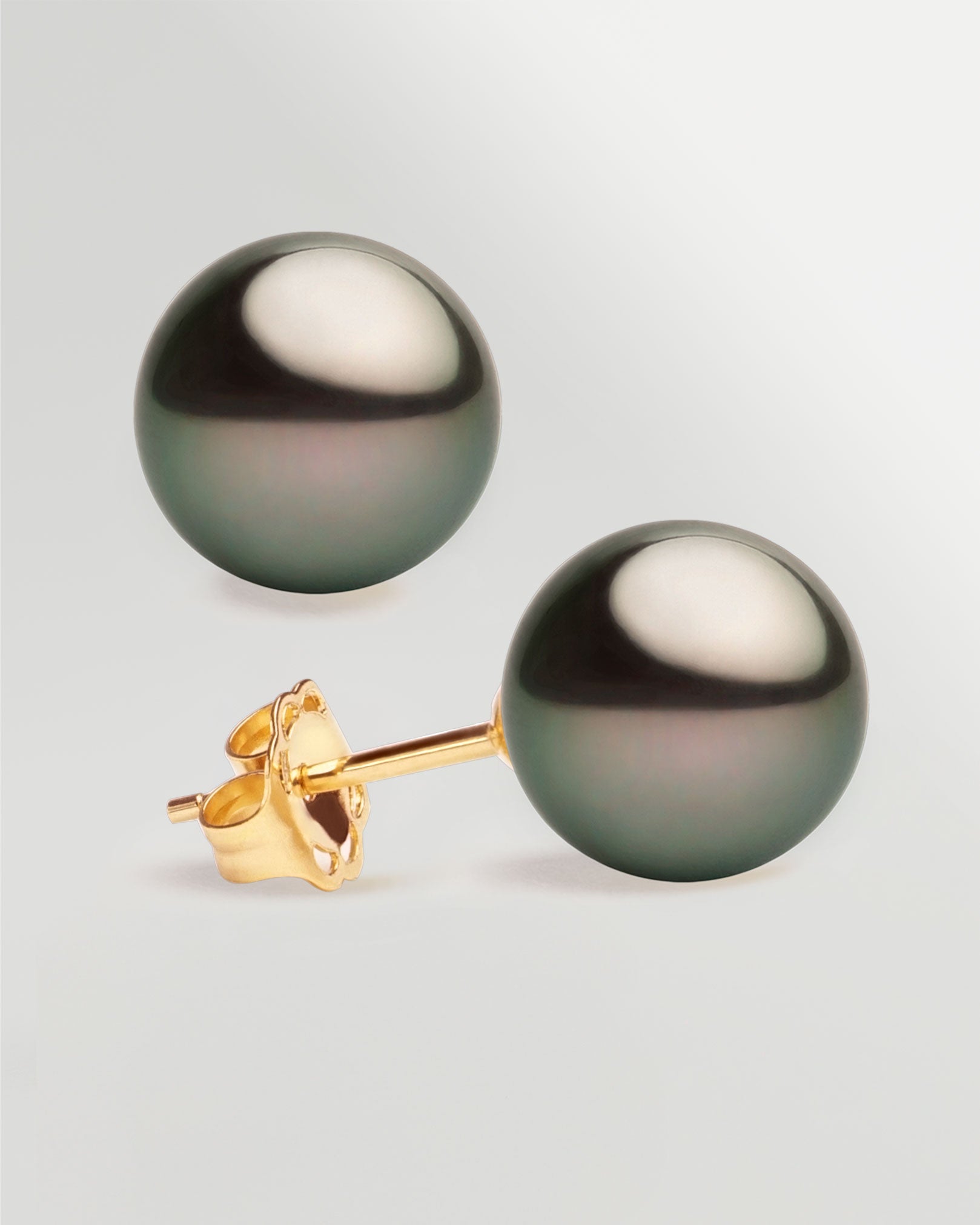 ANILLO CON PERLA TAHITIANA CULTIVADA Y DIAMANTE EN ORO BLANCO DE 14K