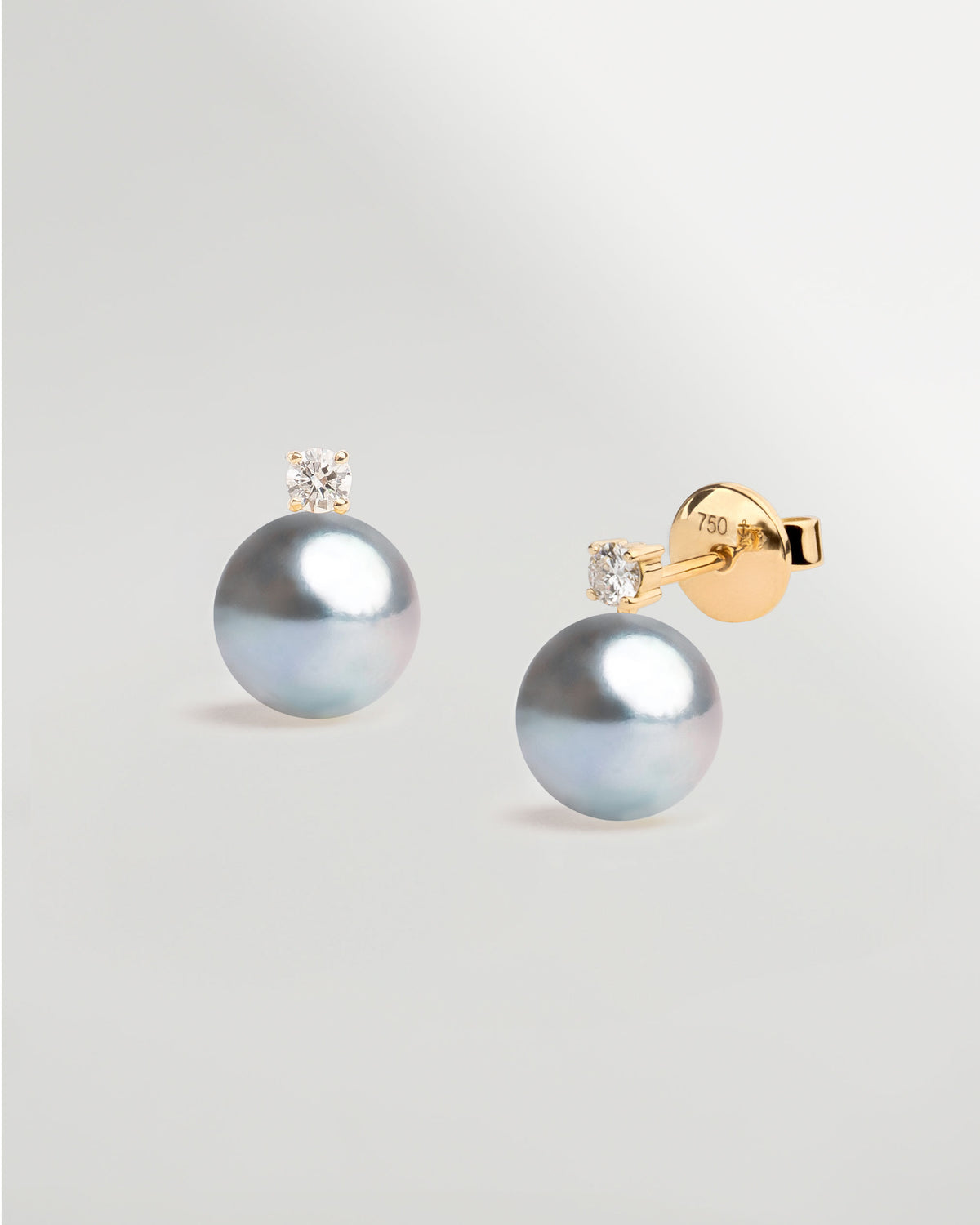 Pendientes Elara con Perlas Blue Akoya Japonesas AAA 8-8,5 mm | SY Perlas