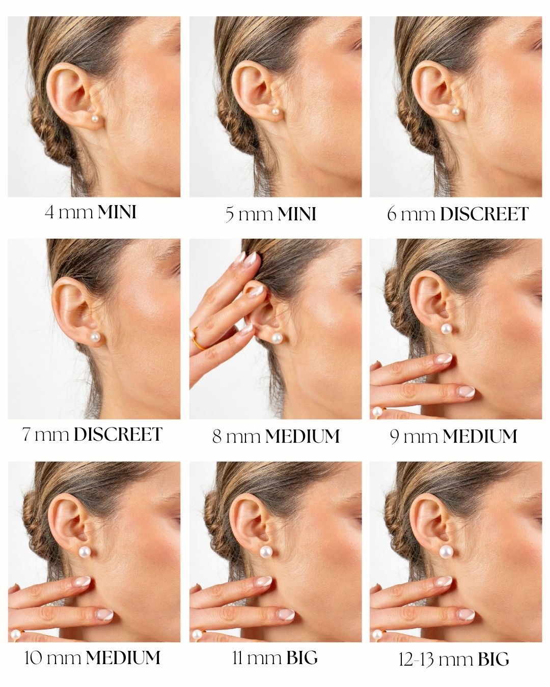 Pendientes de Perlas de Agua Dulce Botón y Oro 18k Secret & You