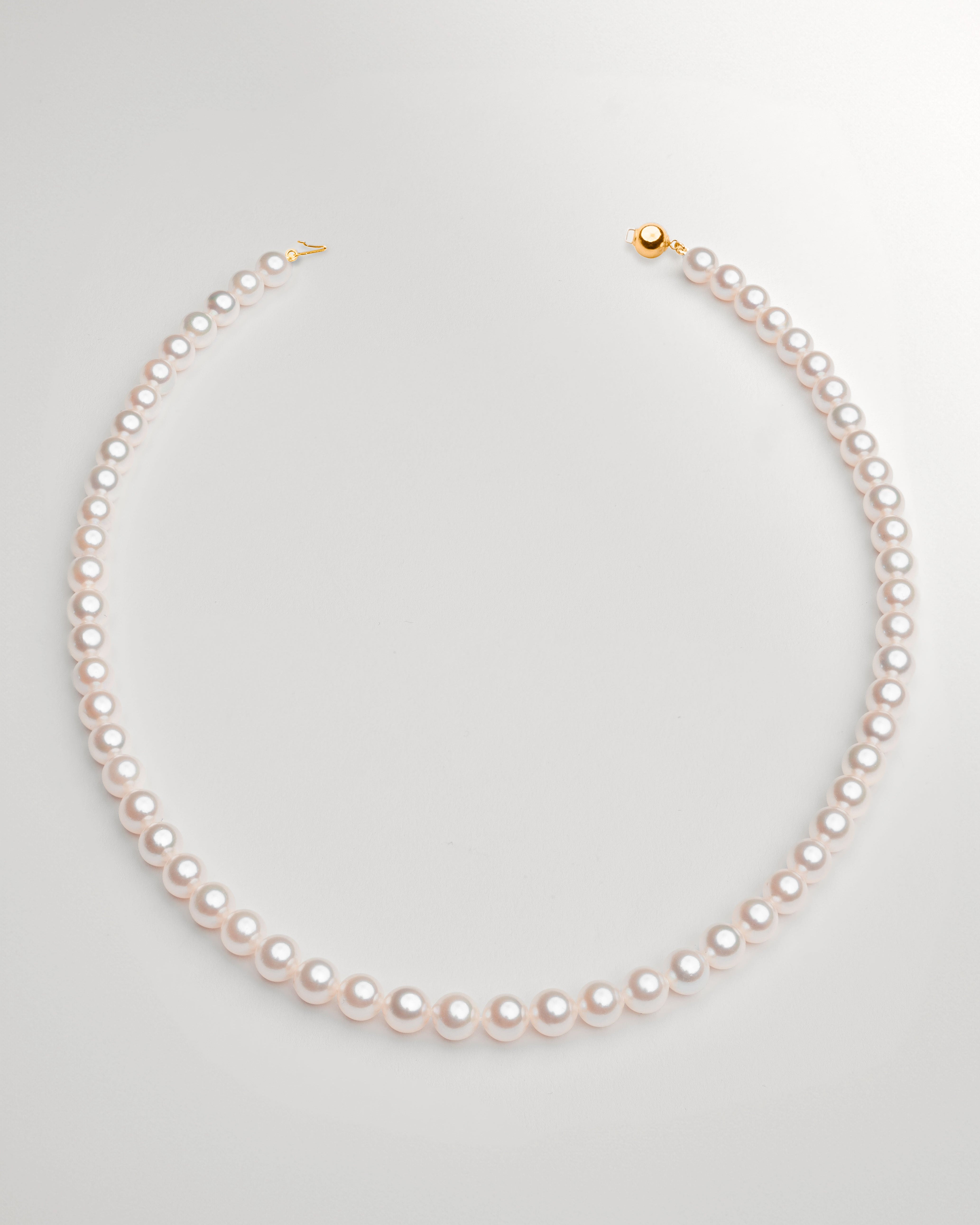 Collar de perlas cultivadas akoya de 6,5 - 7 mm