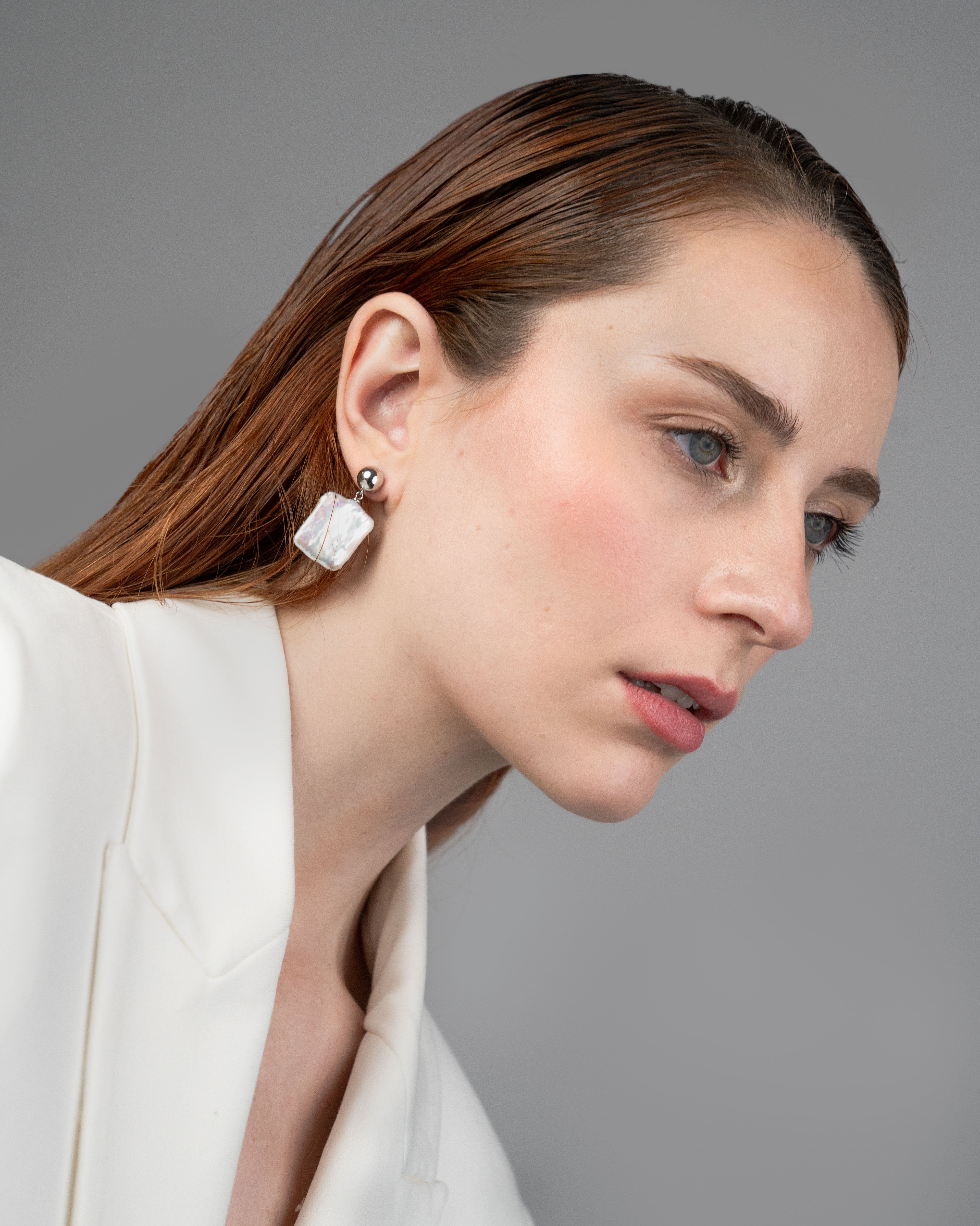 Pendientes Grace de Perlas Cultivadas de Agua dulce Barrocas 17 mm y Plata de Ley