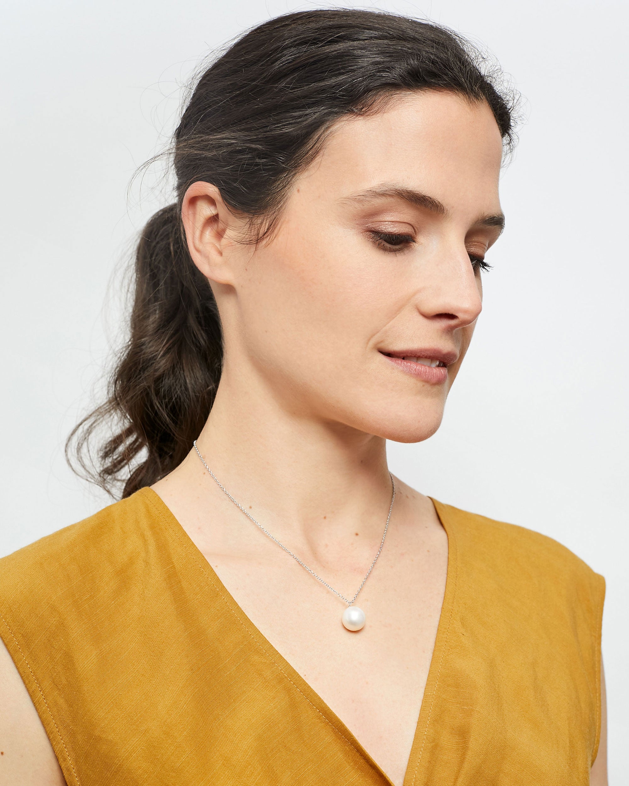 Colgante Perla de Agua Dulce Edison Barroca de 12-13 mm y Plata de ley