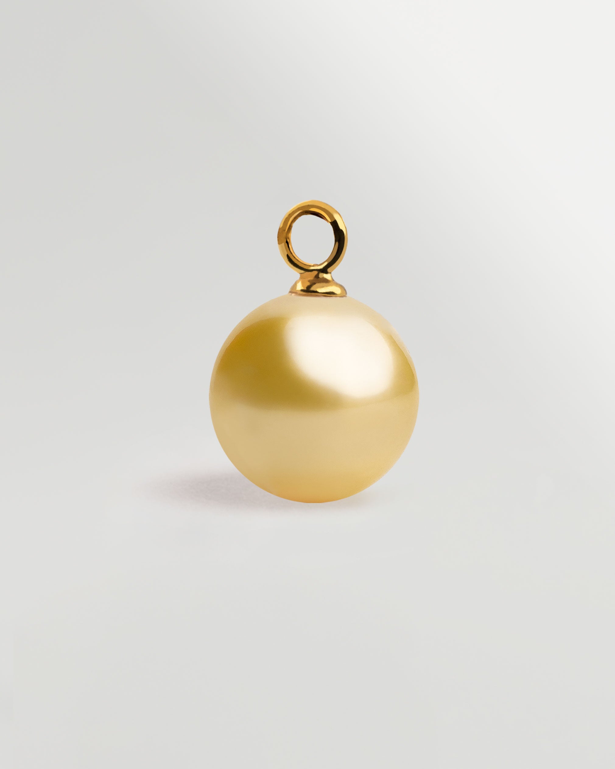 Colgante de Perla Mar del Sur dorada 10-10.5 mm en Oro 18k | SY Perlas