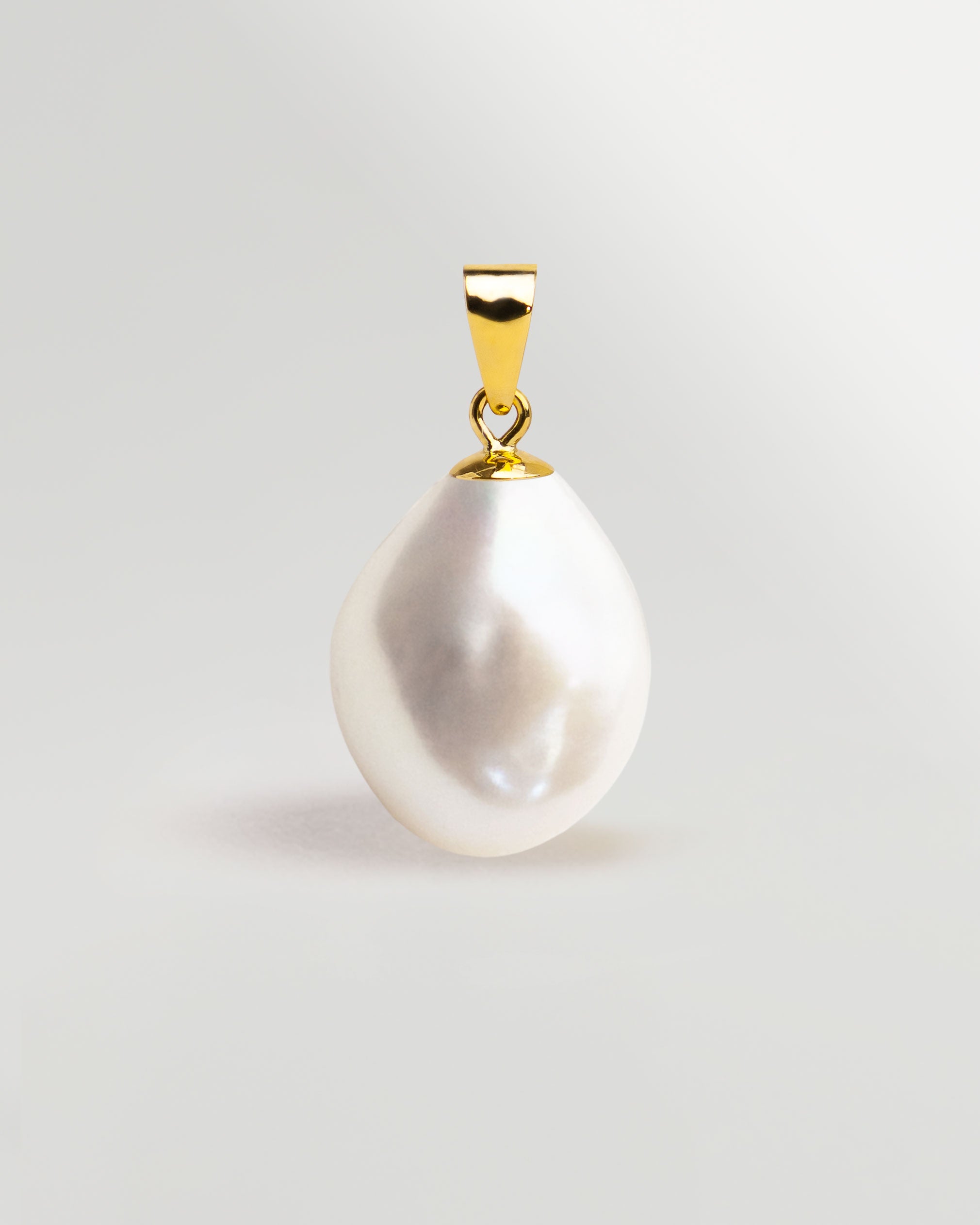 Colgante de Perla Agua Dulce Barroca 11-12 mm en Oro 18k | SY Perlas