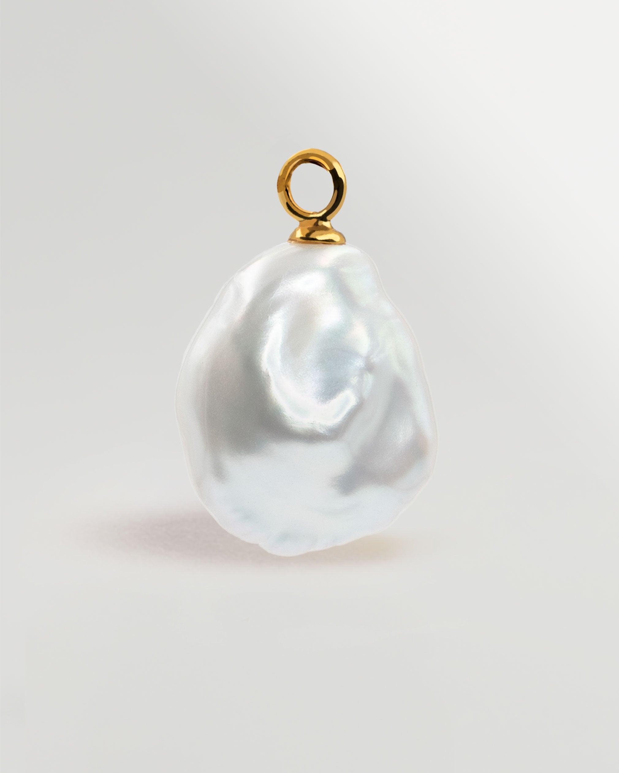 Colgante de Perla Agua Dulce Keshi en Oro 18k | SY Perlas